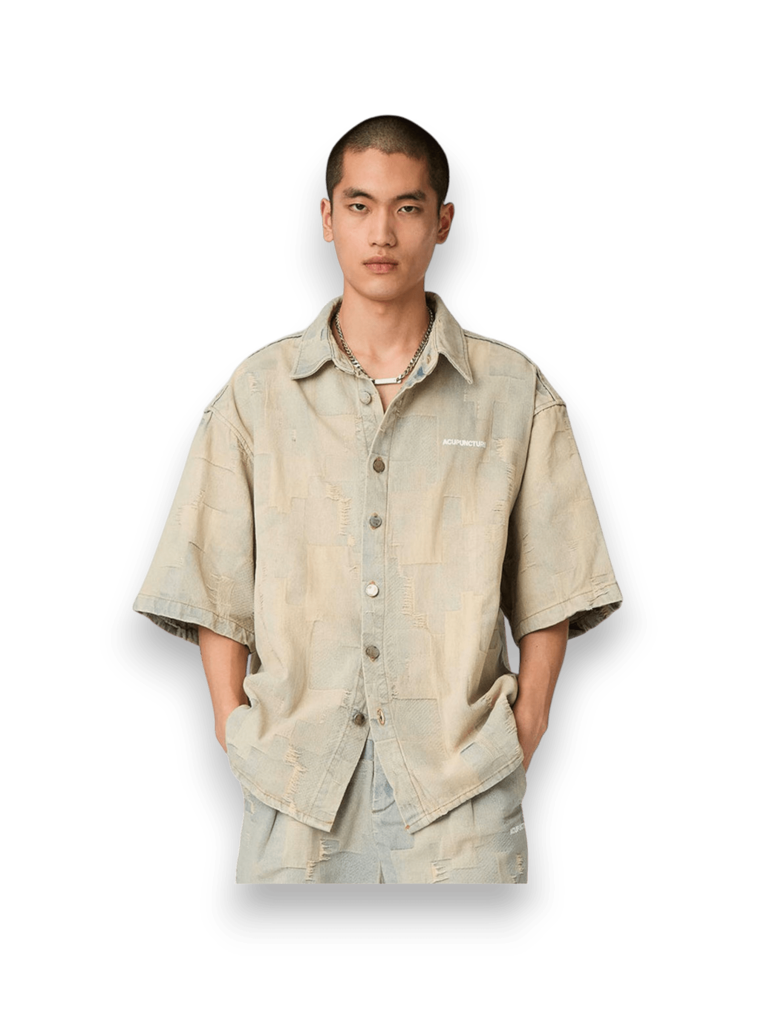 Acupuncture Patch Work Shirt