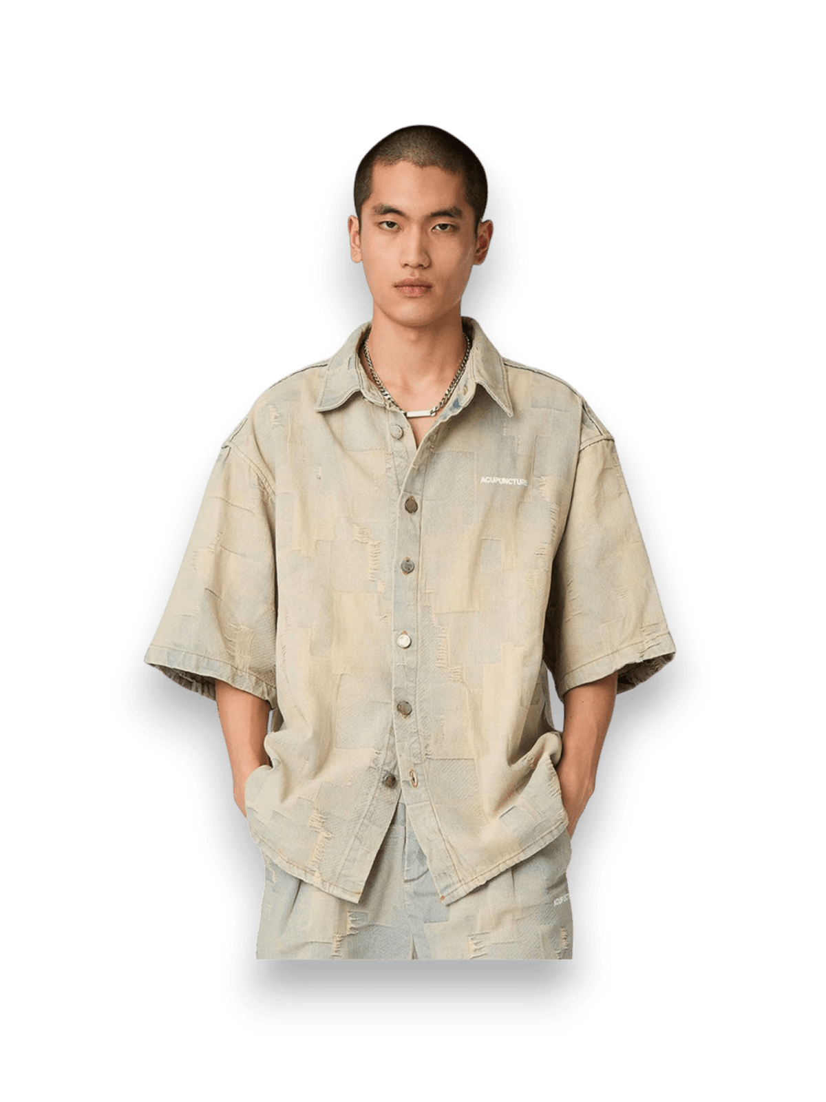 Acupuncture Patch Work Shirt