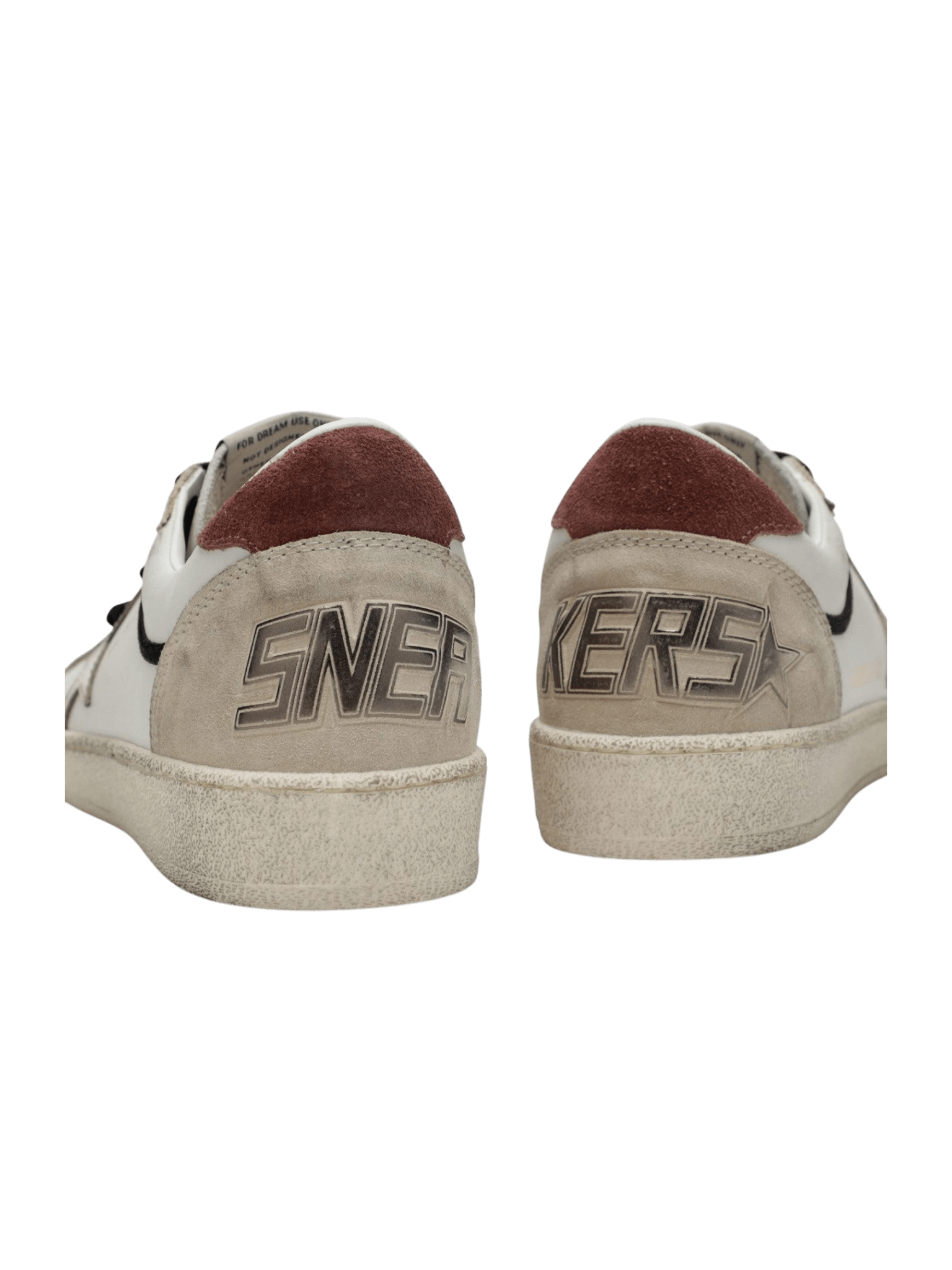 Golden Goose Ball-Star Leather Upper Suede Toe And Spur Laminated Star Waxed Suede Heel