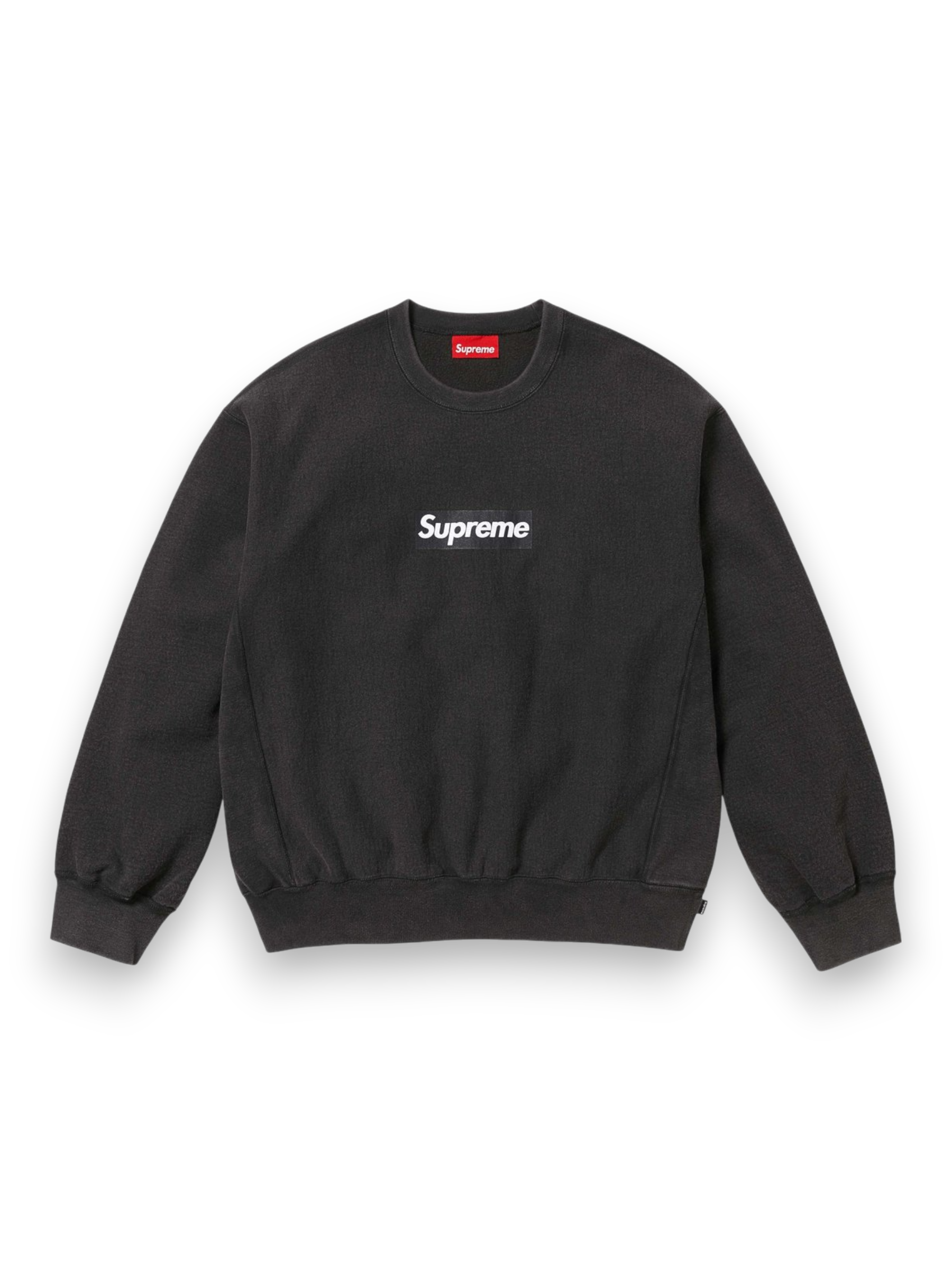 Supreme Washed Box Logo Crewneck Black