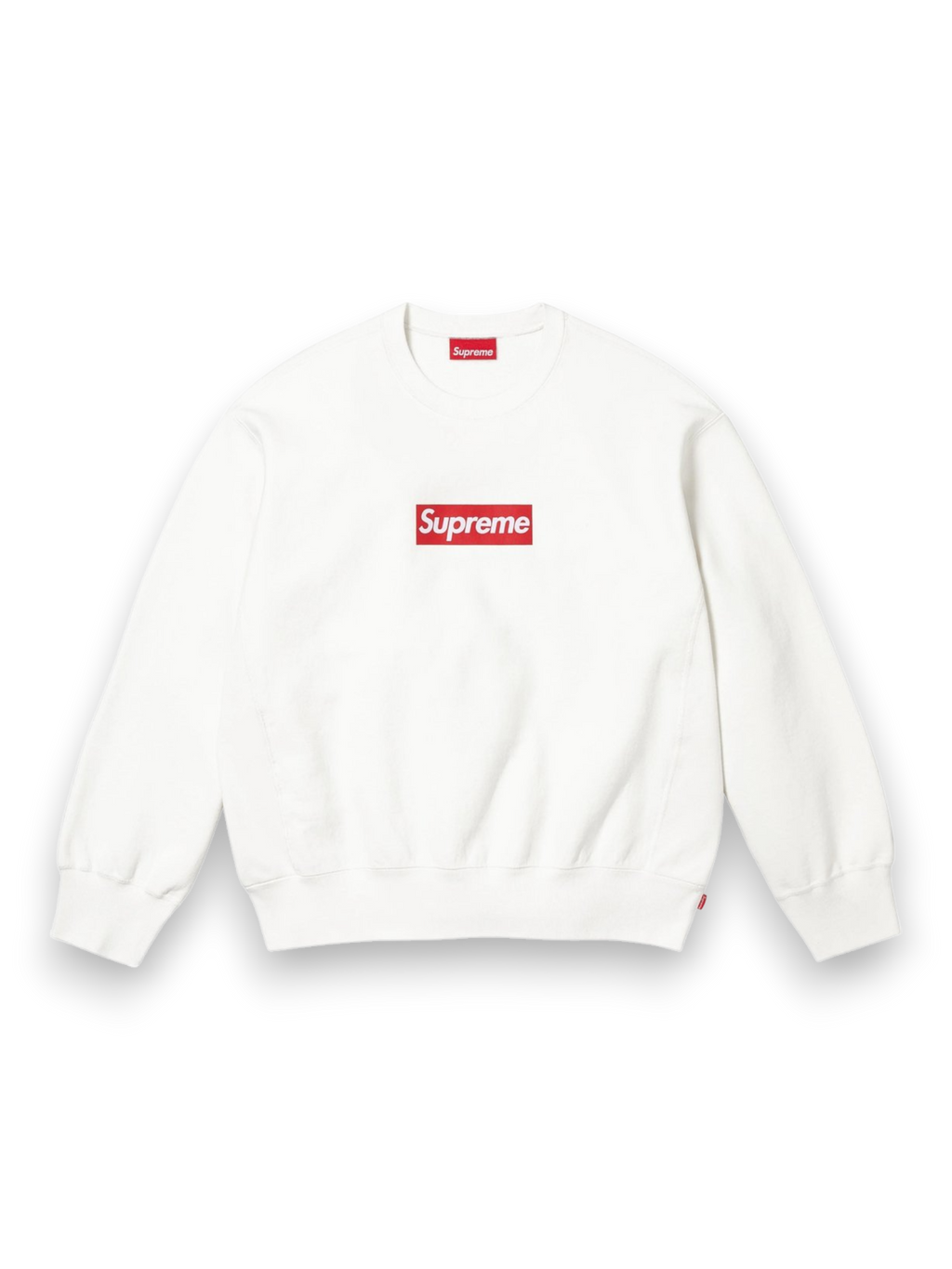Supreme Washed Box Logo Crewneck White