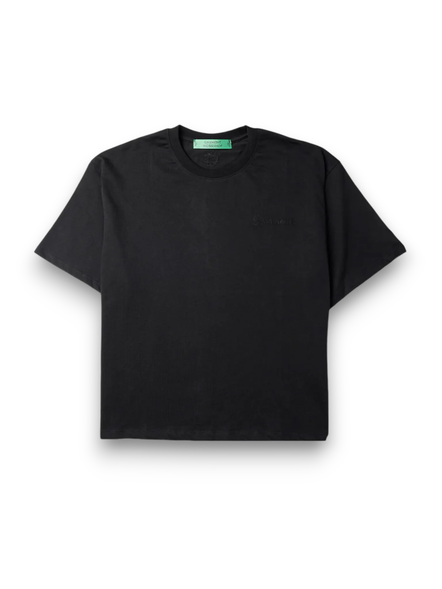 Garment Workshop Double Embroidery Tee Chaos Black