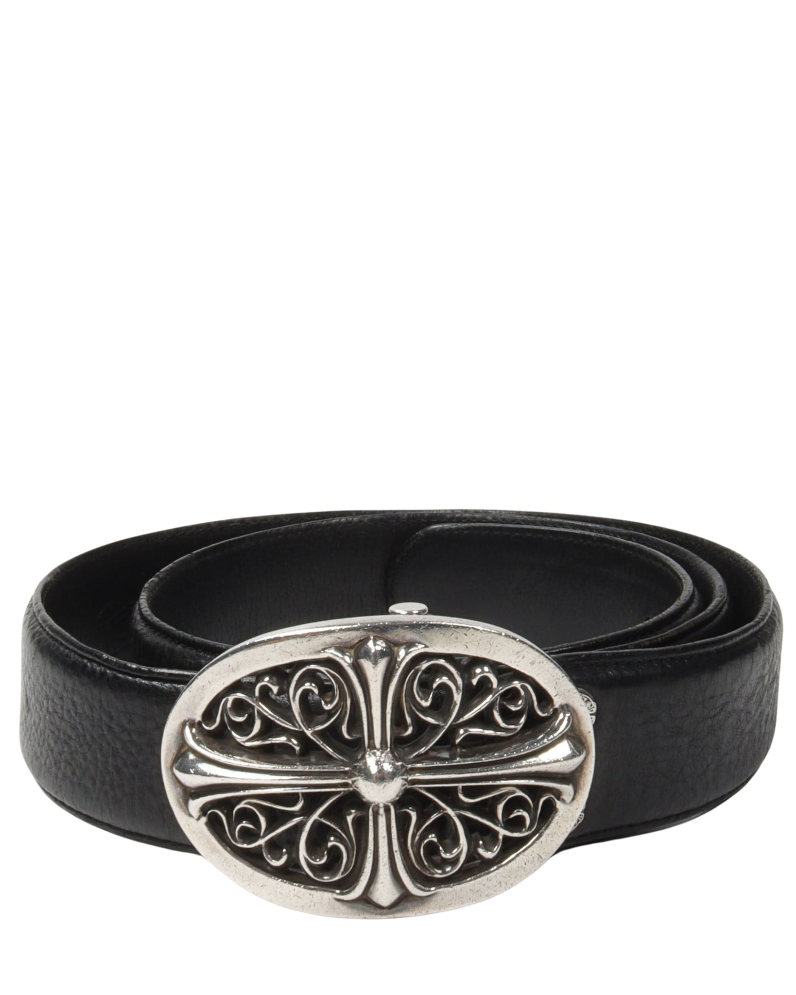 Chrome Hearts Oval Cross Buckle Belt