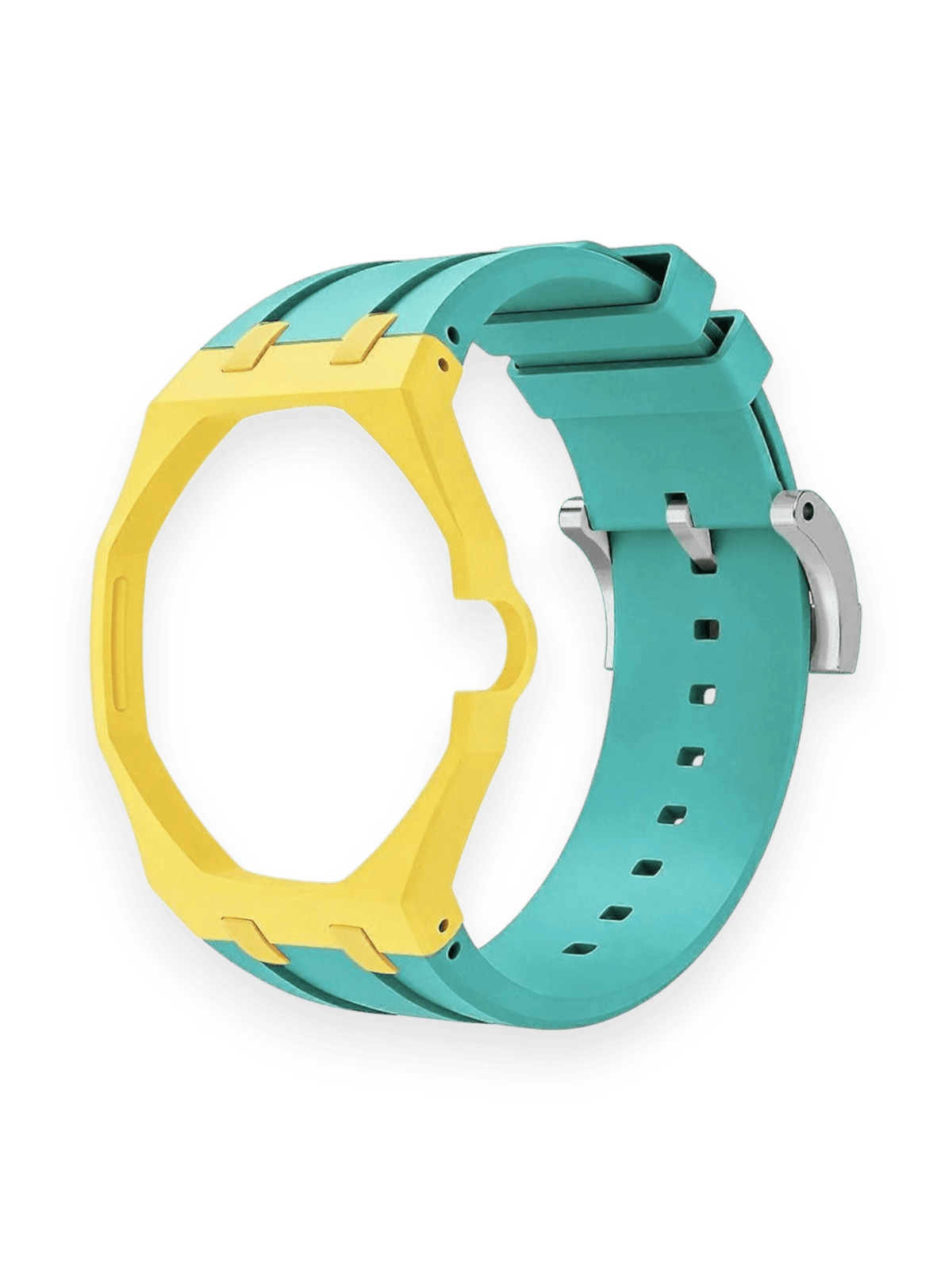 Ap Swatch Royal Pop Bioceramic And Silicone Strap Yellow/Tiffany