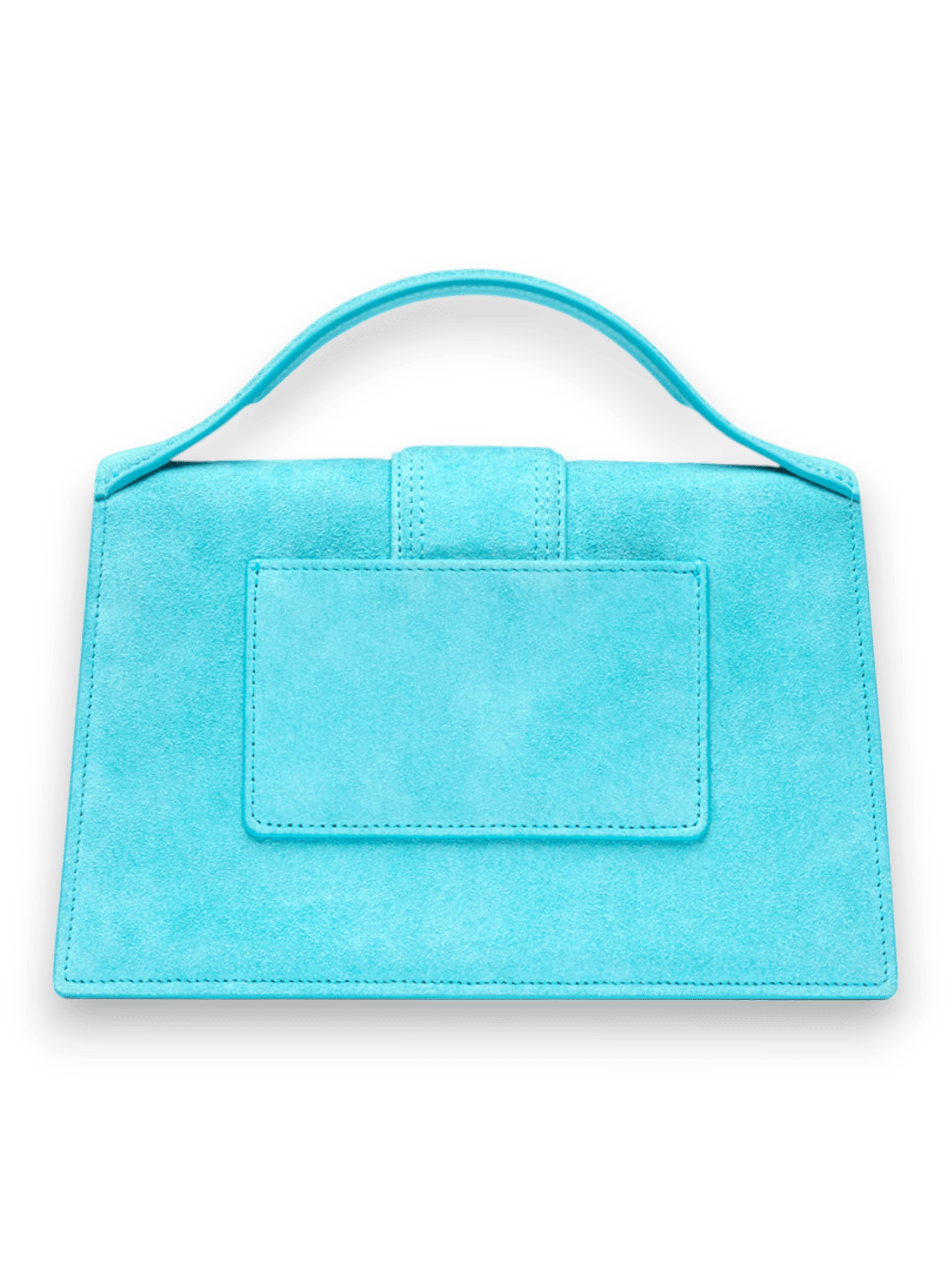 Jacquemus Le Grand Bambino In Suede Turquoise