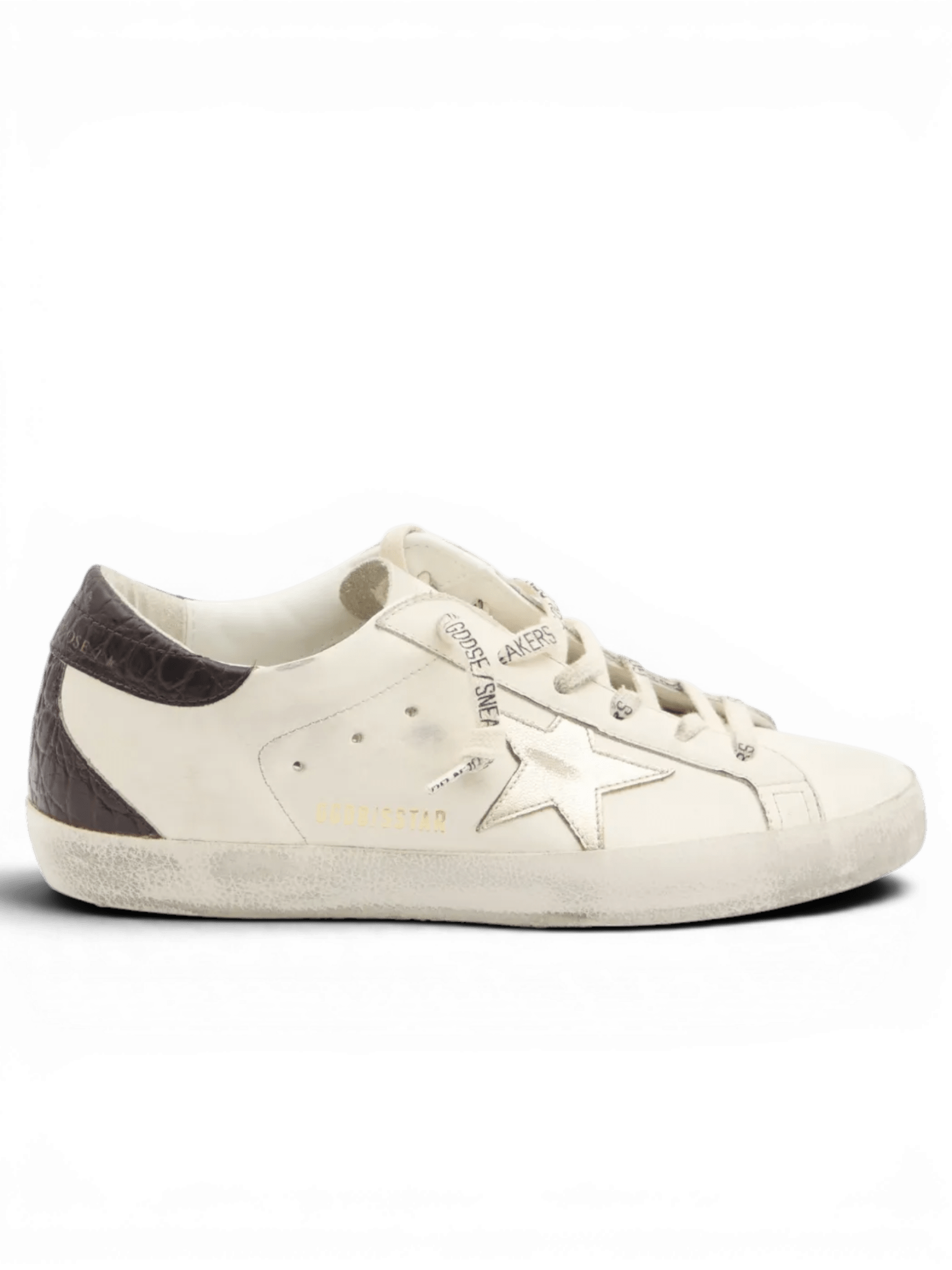 Golden Goose Sneakers Super-Star con effetto coccodrillo