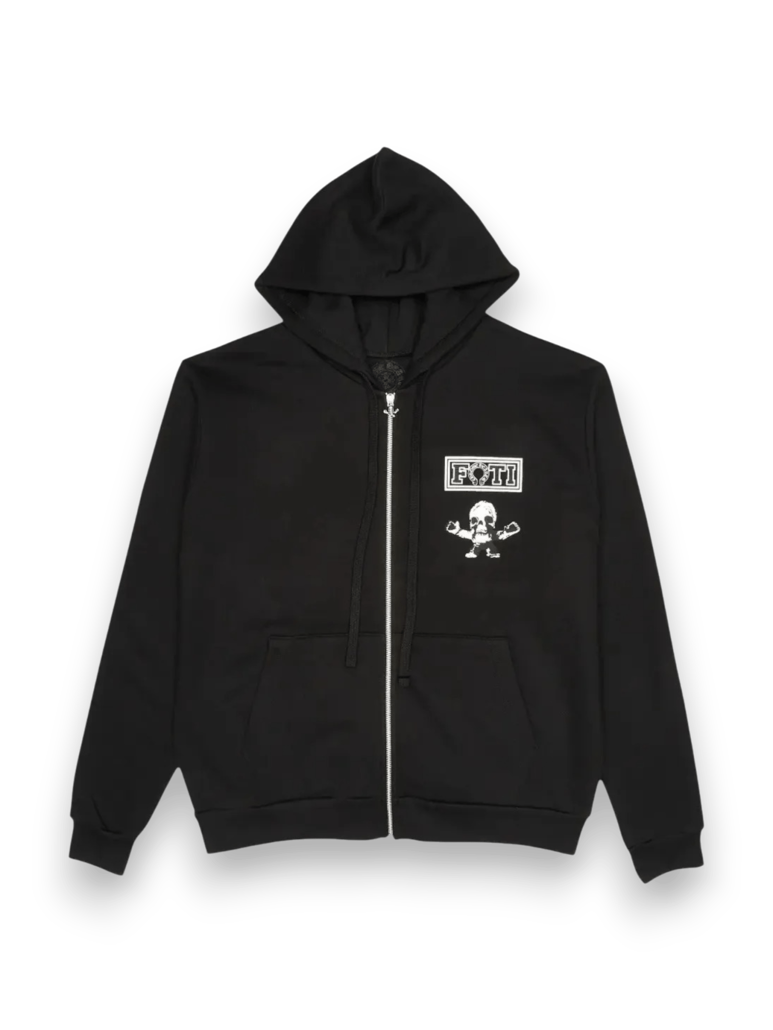 Chrome Hearts Foti Tic Tac Toe zip-up Hoodie