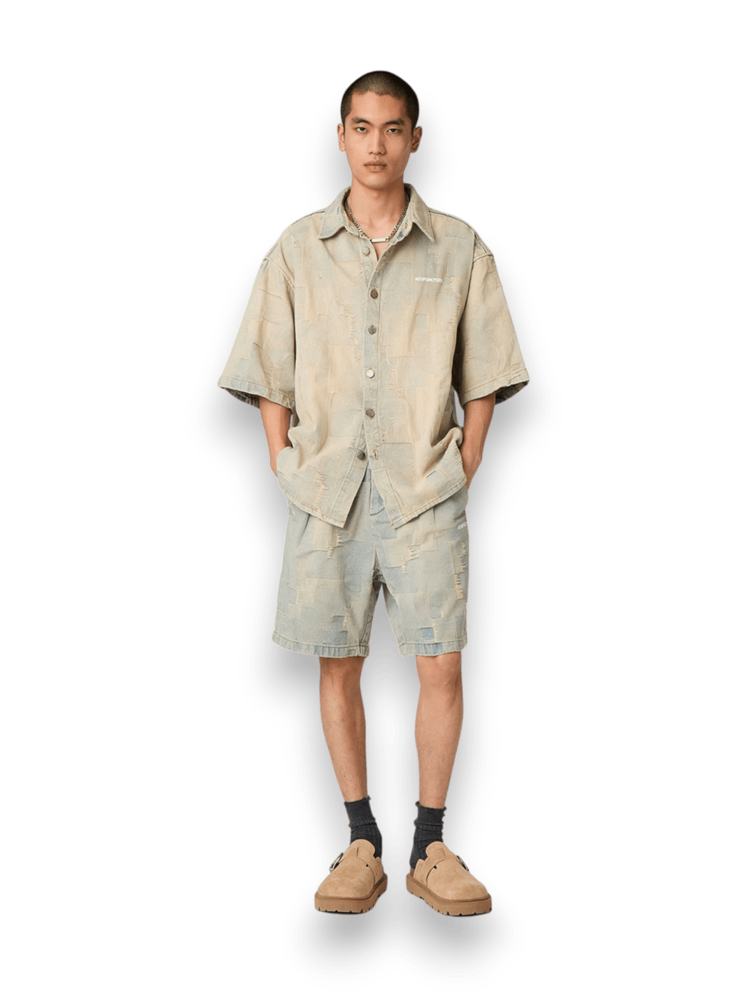 Acupuncture Patch Work Shorts