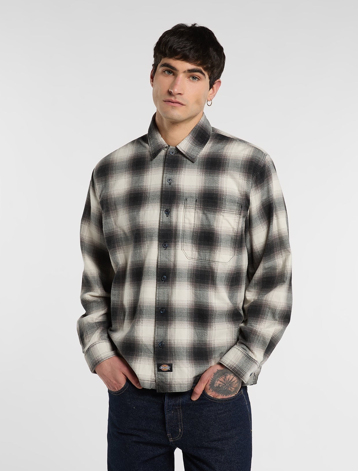 Dickies Gulfport Flannel Shirt Black