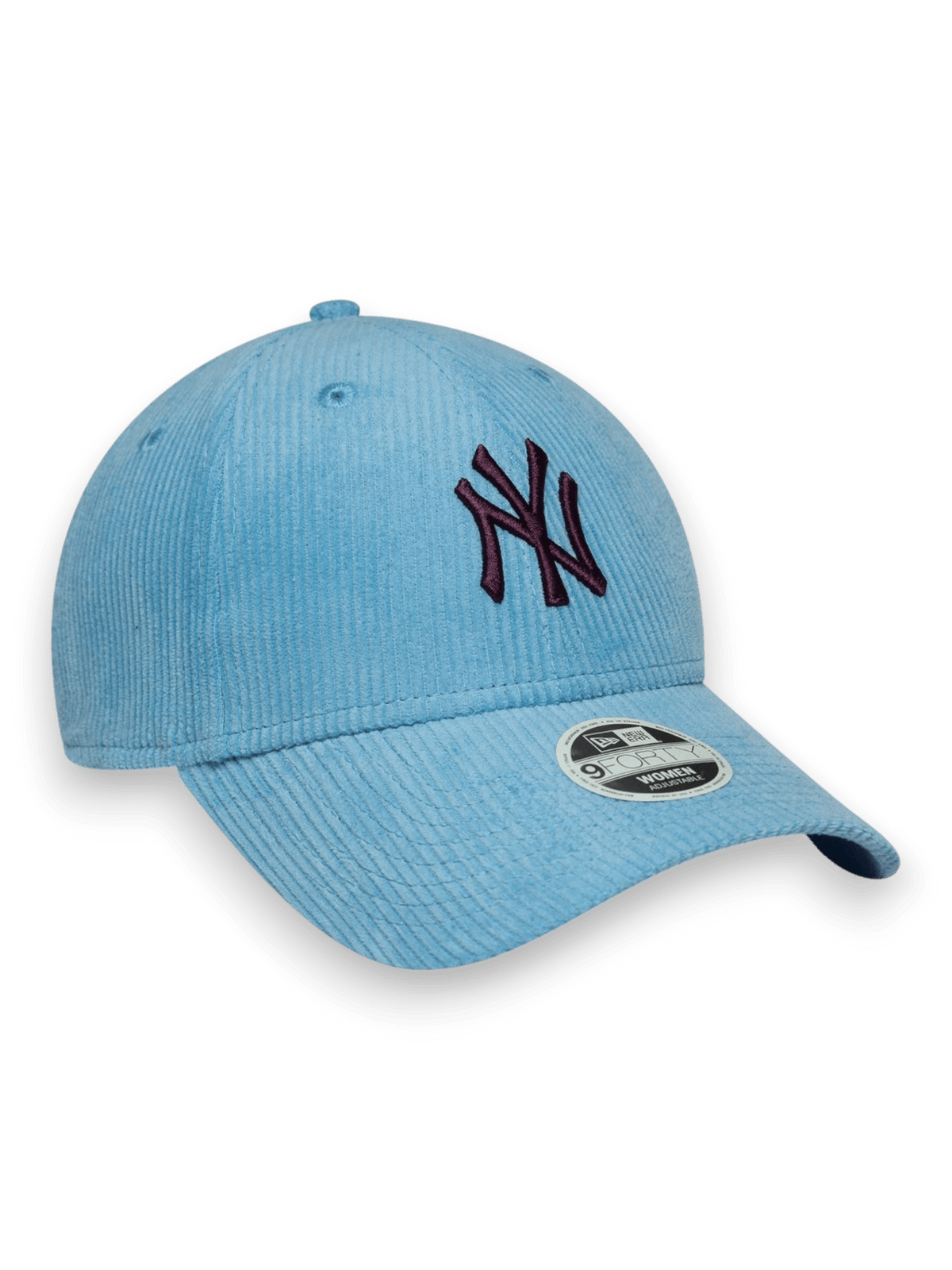 New Era New York Yankees Womens MLB Cord Pastel Blue 9FORTY Adjustable Cap