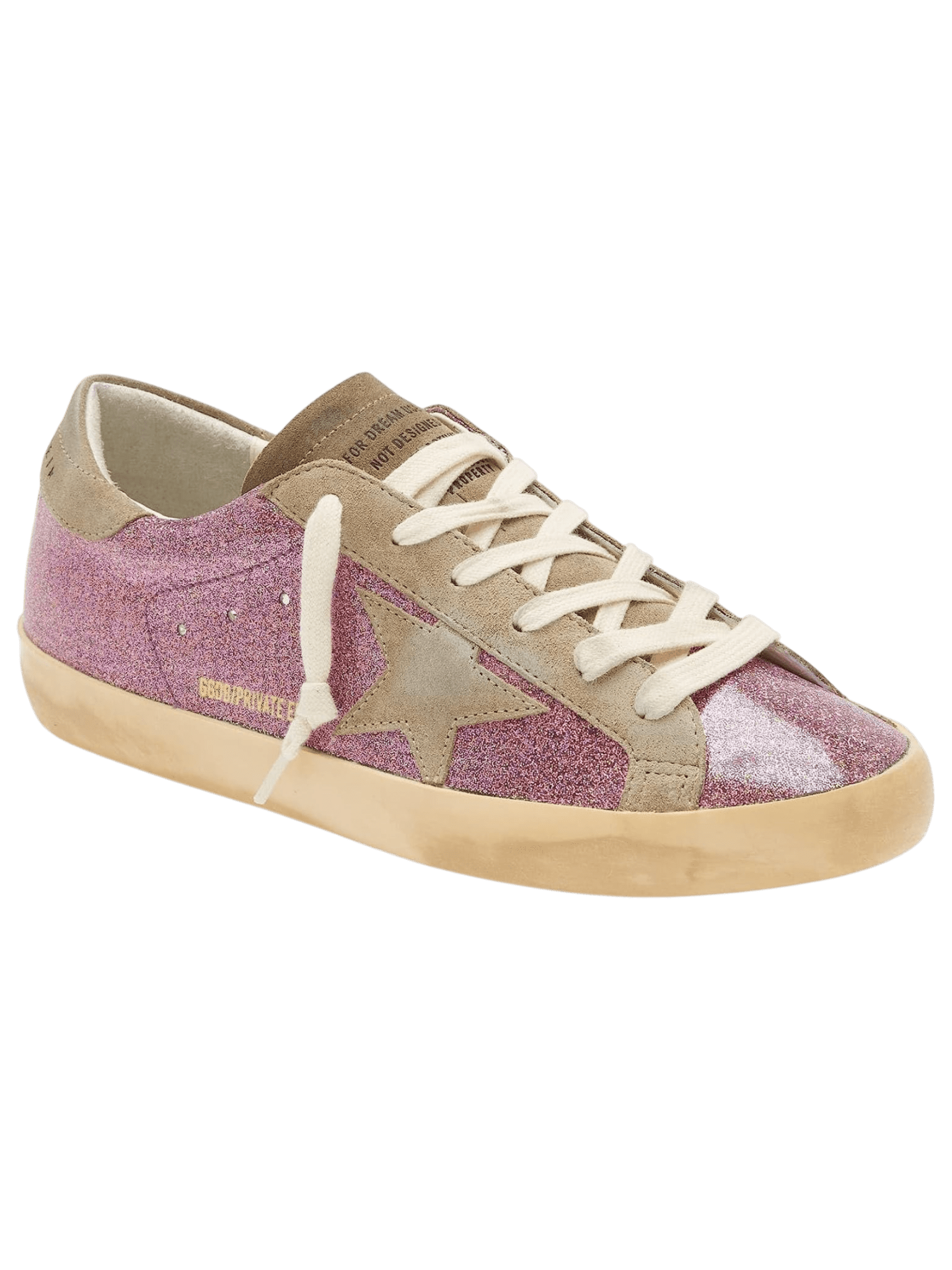 Golden Goose Super-Star Private Edt Glitter Toe Suede Tongue And Star Suede Heel