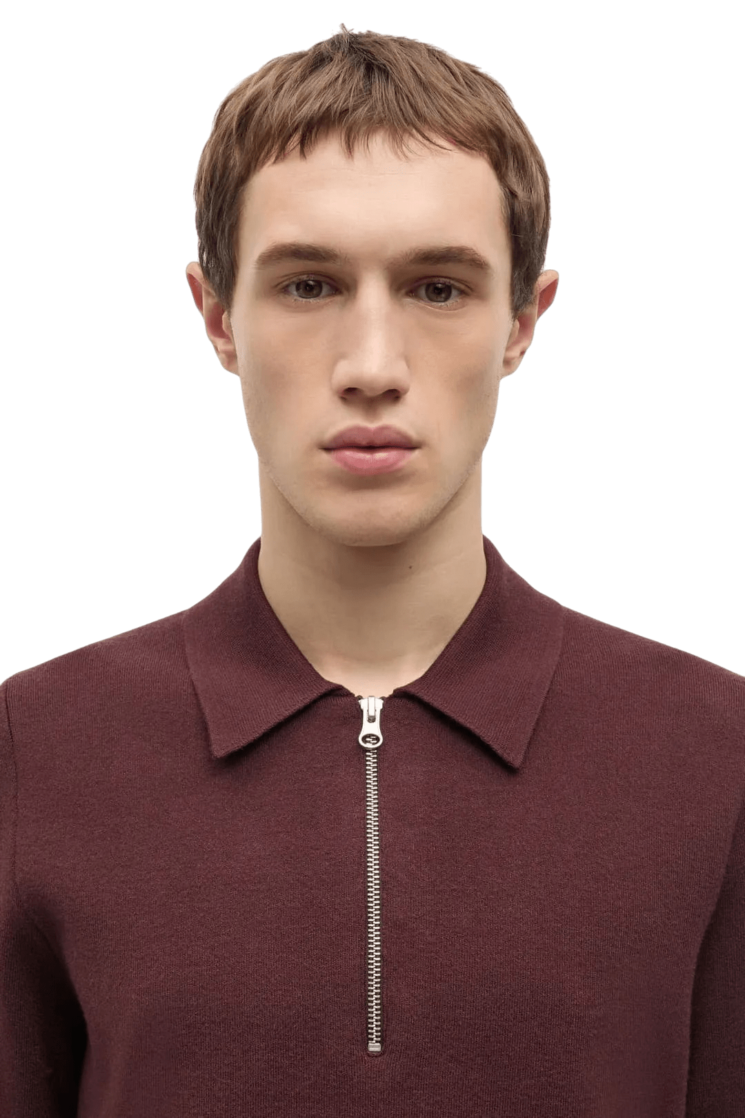 Samsoe Guna Half Zip Bitter Chocolate