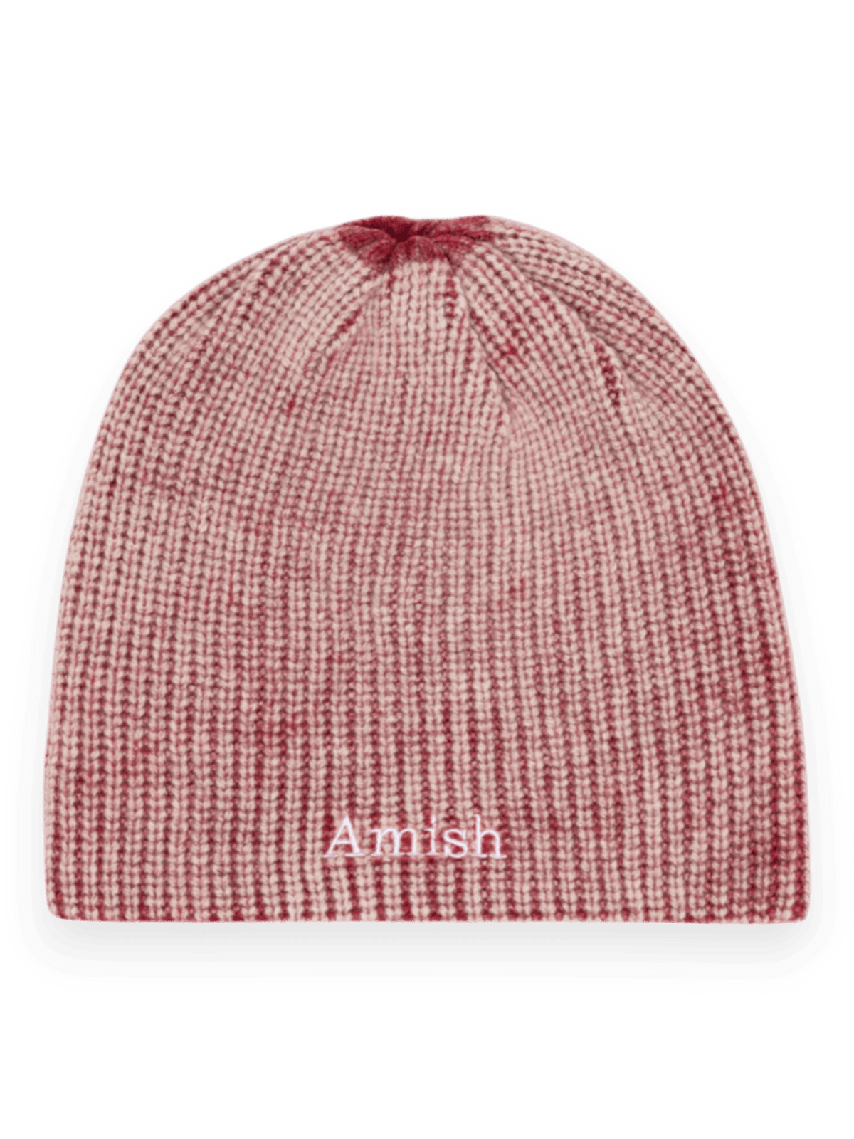 Amish Beanie Hat In Wool Burgundy