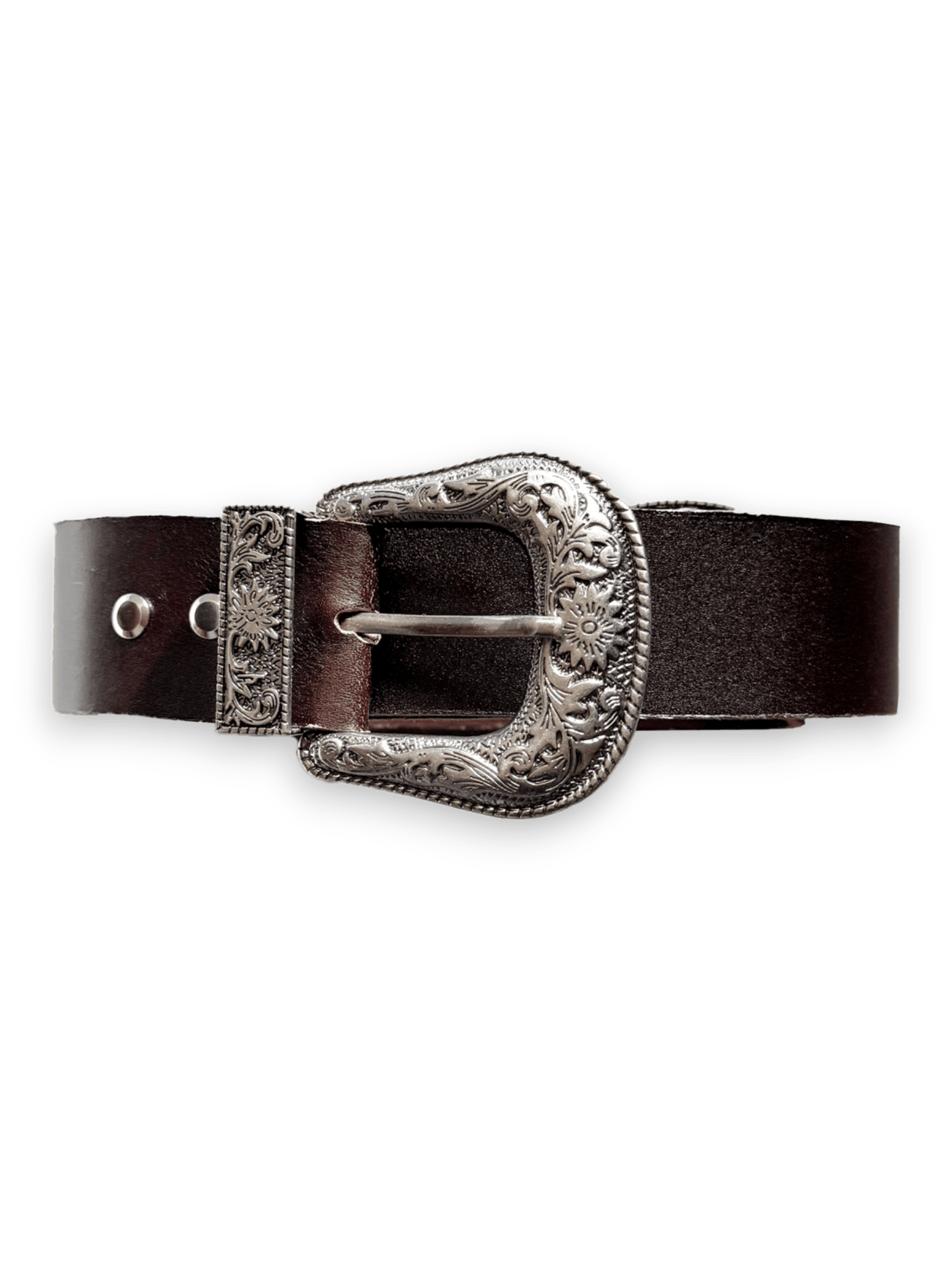 Alessio Giffi Western Engraved Leather Belt