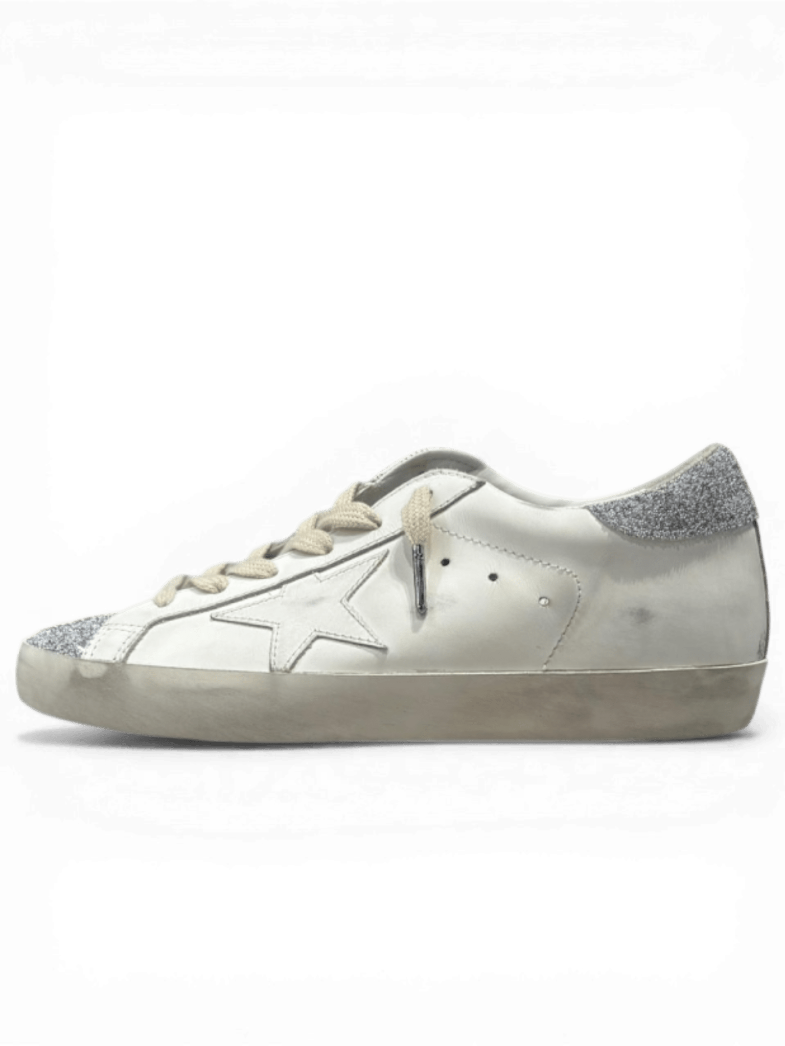 Golden Goose Super-Star White/Swarovski Silver(Women's)