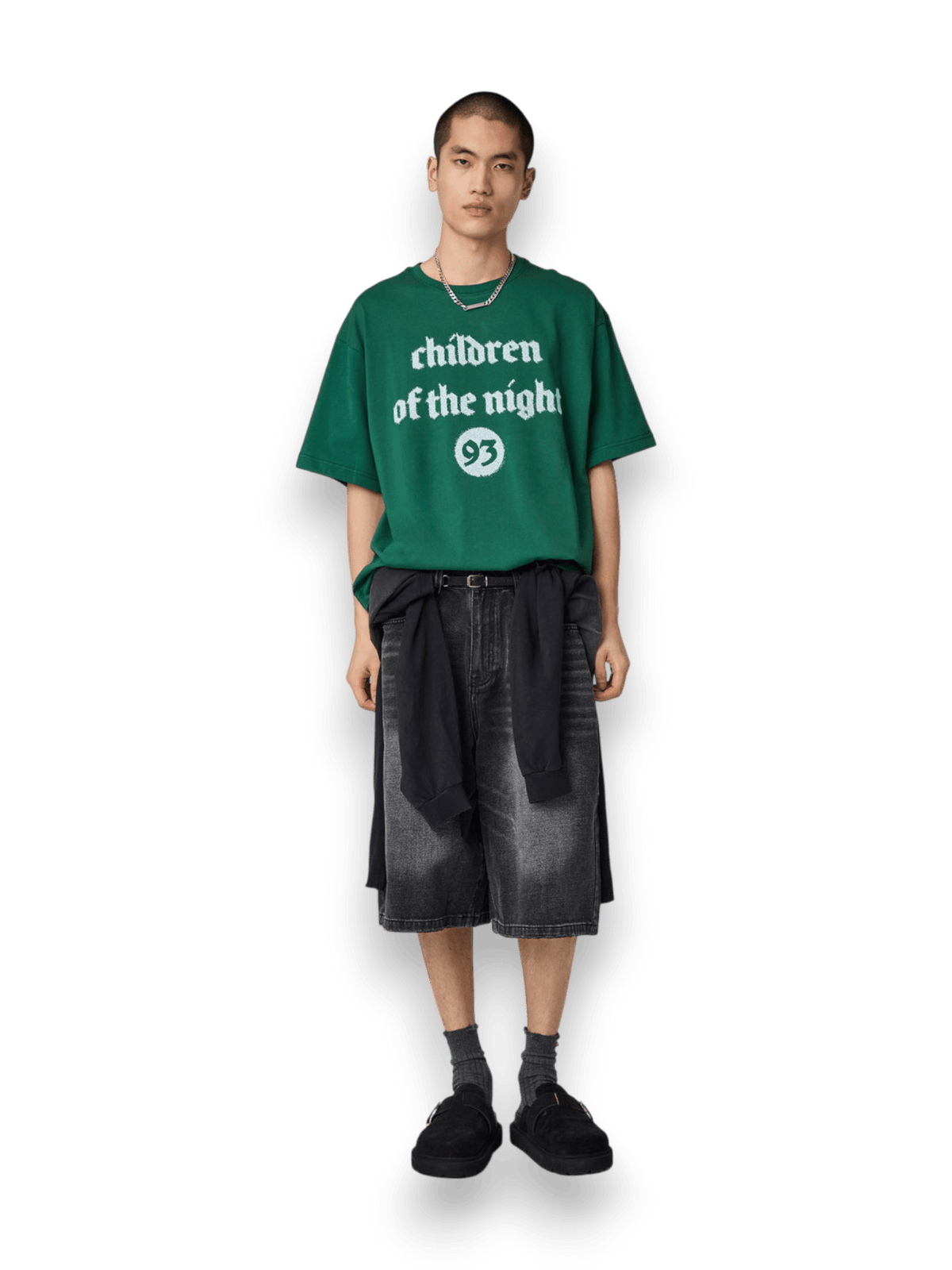 Acupuncture CHILDREN OF THE NIGHT T-SHIRT STONE GREEN