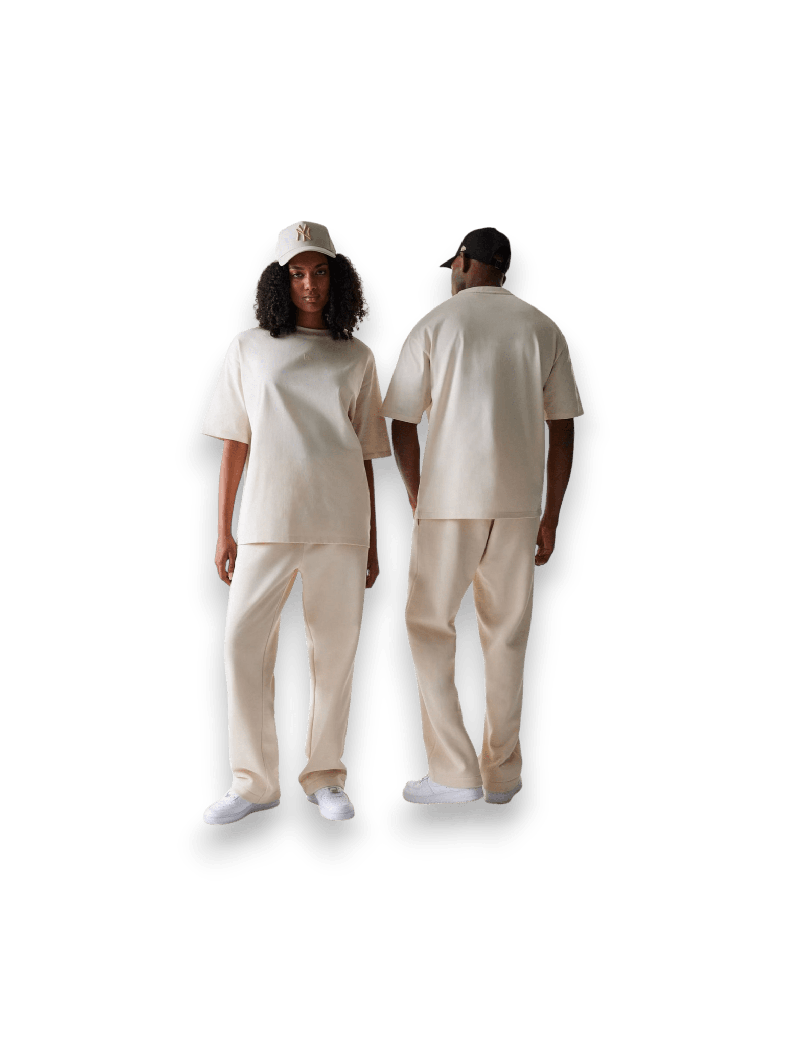 New Era Joggers New Era Straight Leg Beige