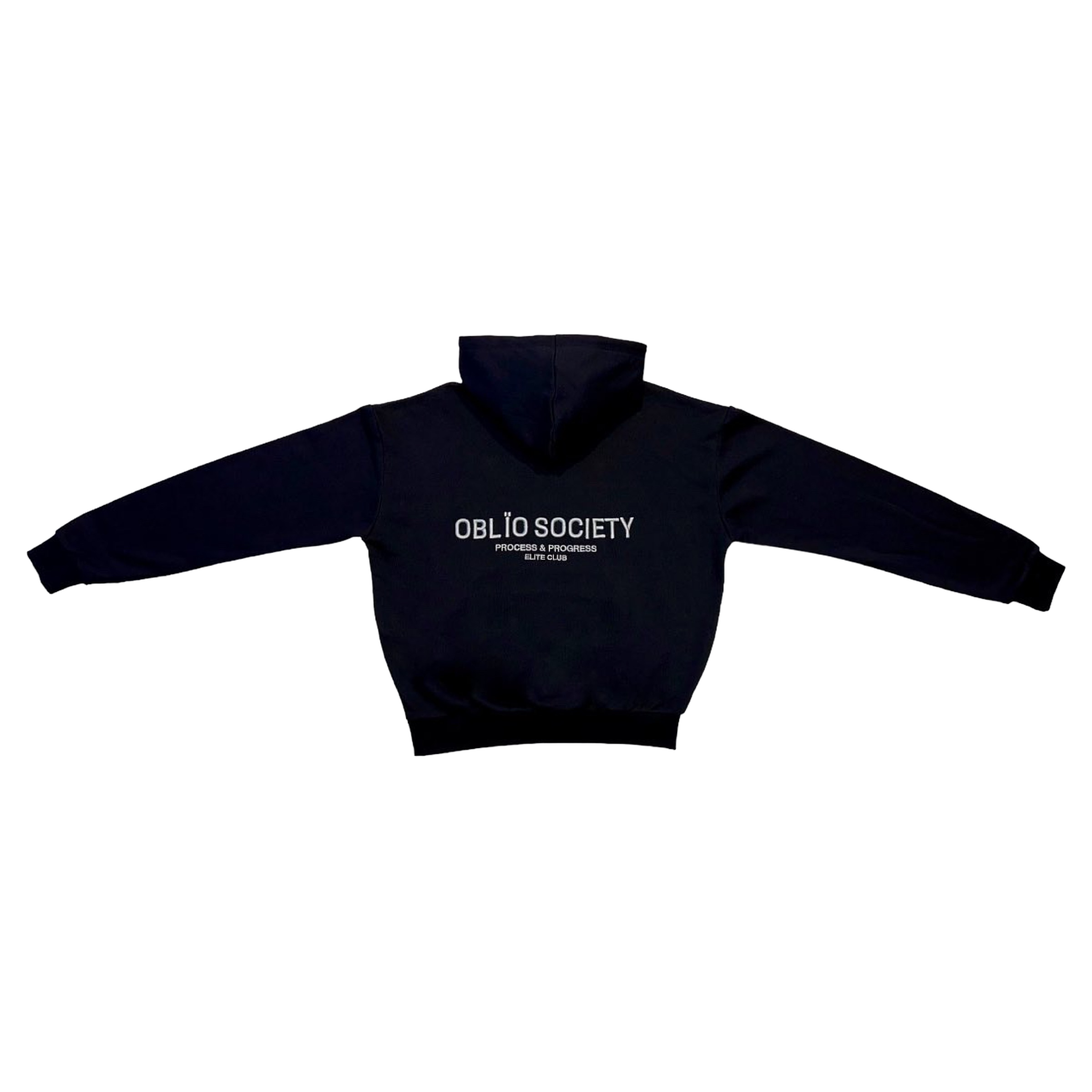 OBLIO SOCIETY Hoodie Black Dark Grey