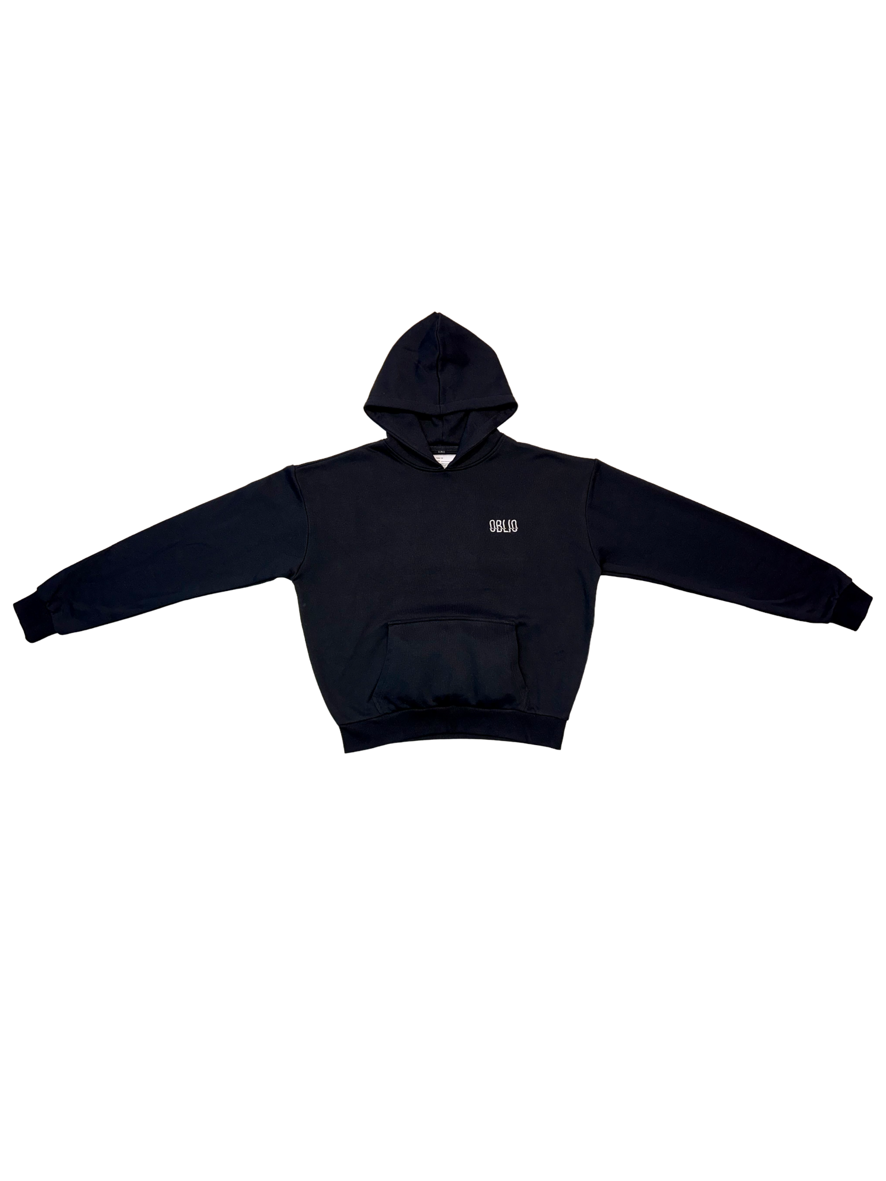OBLIO SOCIETY Hoodie Black Dark Grey