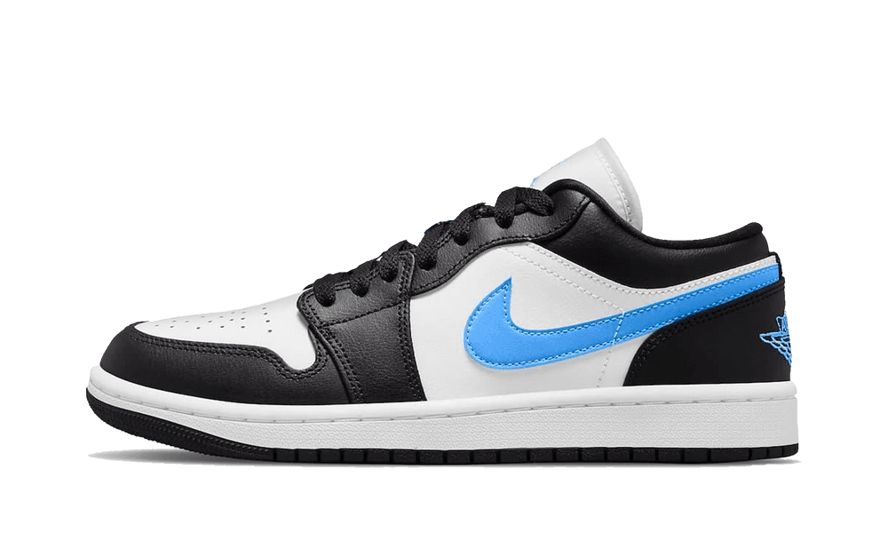 Jordan 1 low Black University Blue White (W)