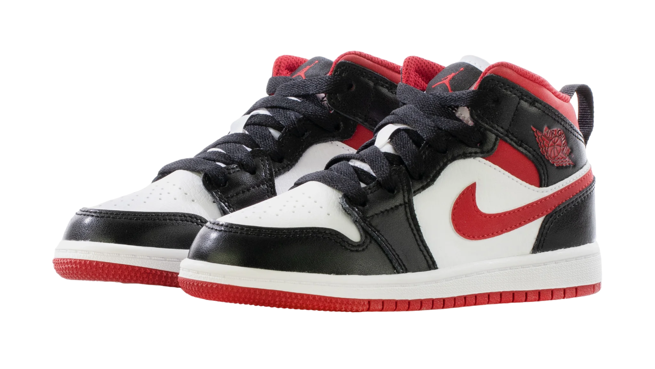 Jordan 1 Mid Gym Red Black White (PS)