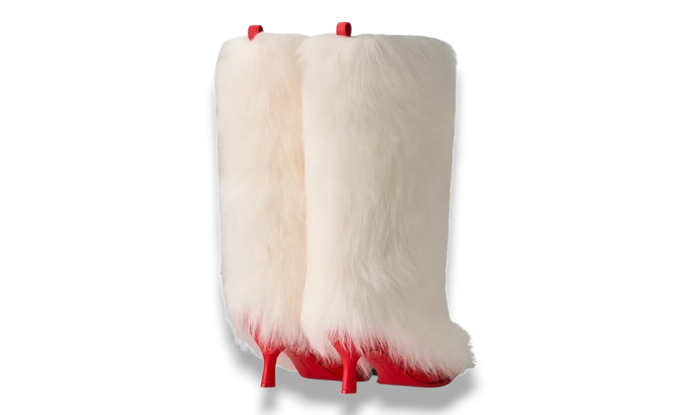 UGG Heel Ambush White Red