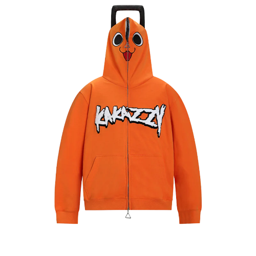 Kakazzy Full Zip Hoodie Orange