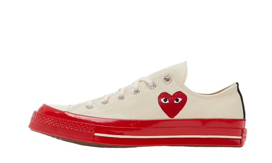 Converse Chuck Taylor All Star 70 OxComme des Garcons PLAY Egret Red Midsole