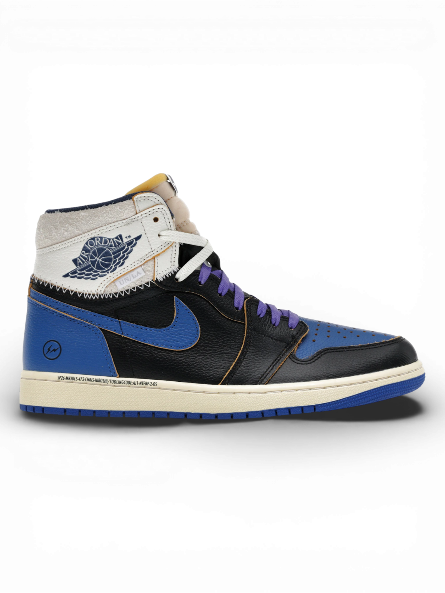 Jordan 1 Retro High OG SP Fragment X Union LA Sport Royal