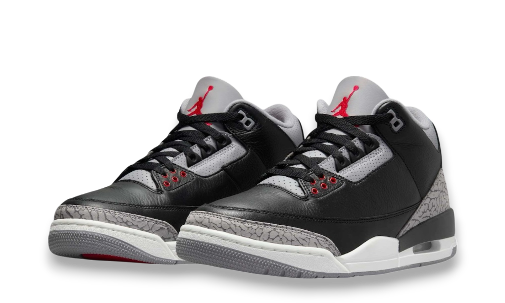 Air jordan 3 retro og black cement on sale