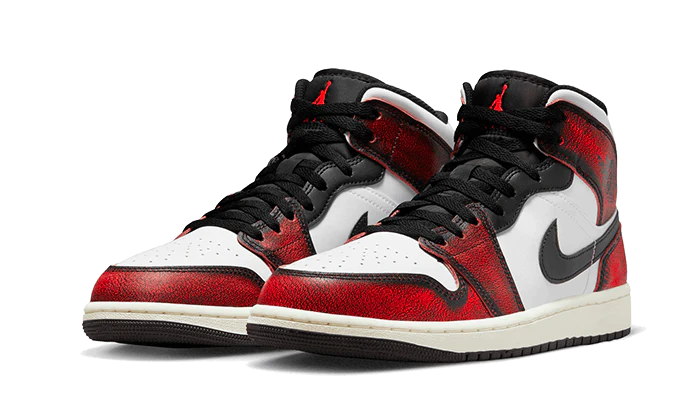 Jordan 1 Mid Wear-Away Chicago