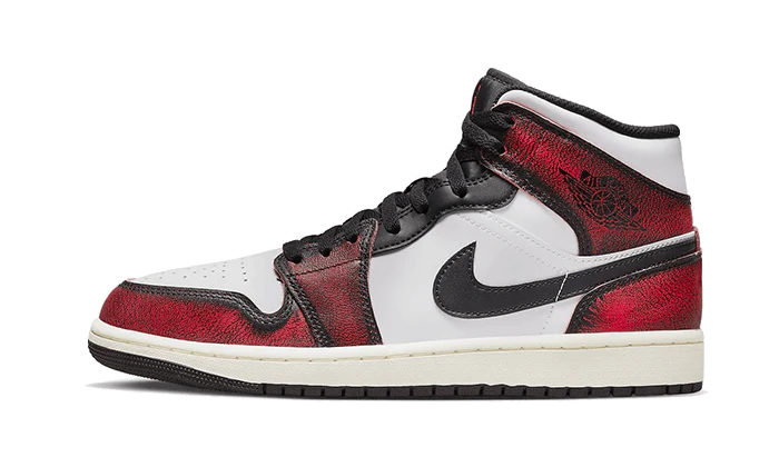 Jordan 1 Mid Wear-Away Chicago