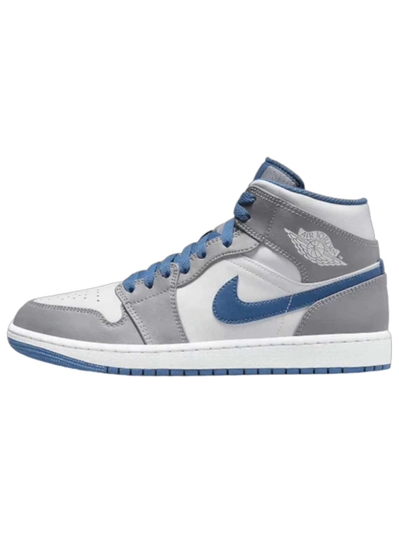 Air Jordan 1 Mid True Blue Cement