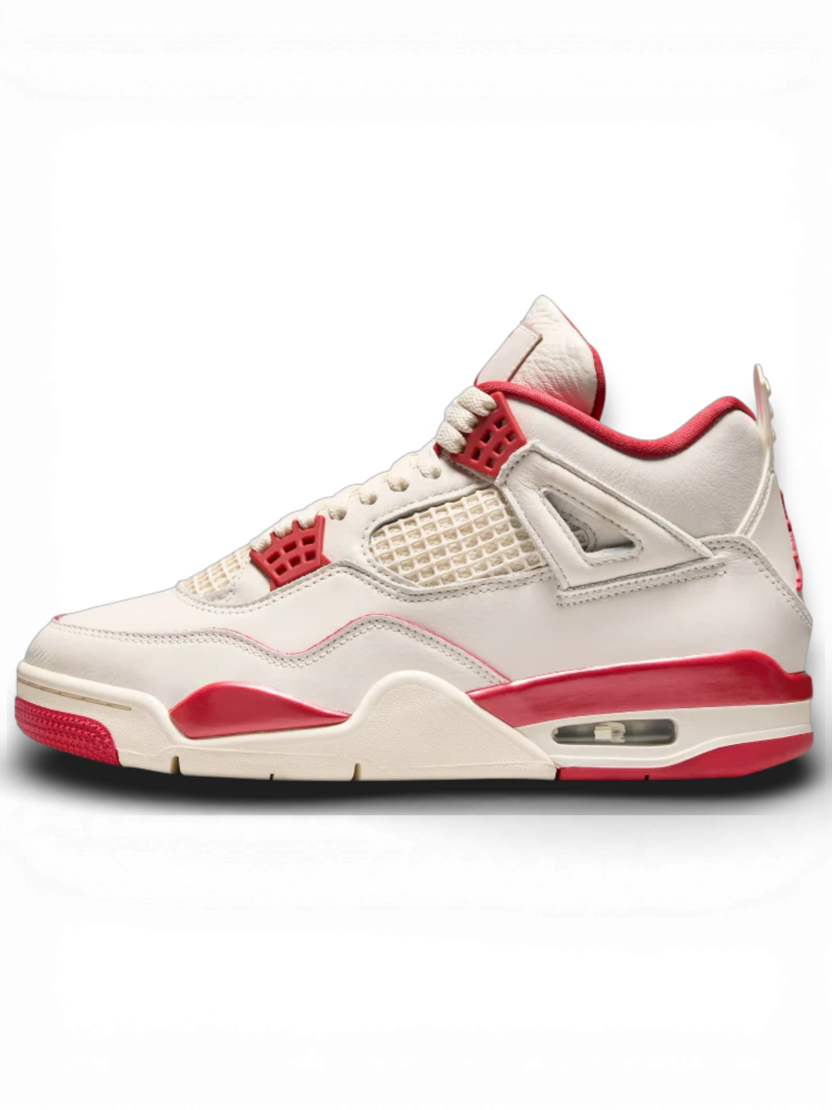 Air Jordan 4 Retro Valentine Day Pale Ivory Sierra Red