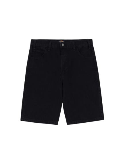 Dickies Duck Canvas Shorts Single Knee Stone Washed Black