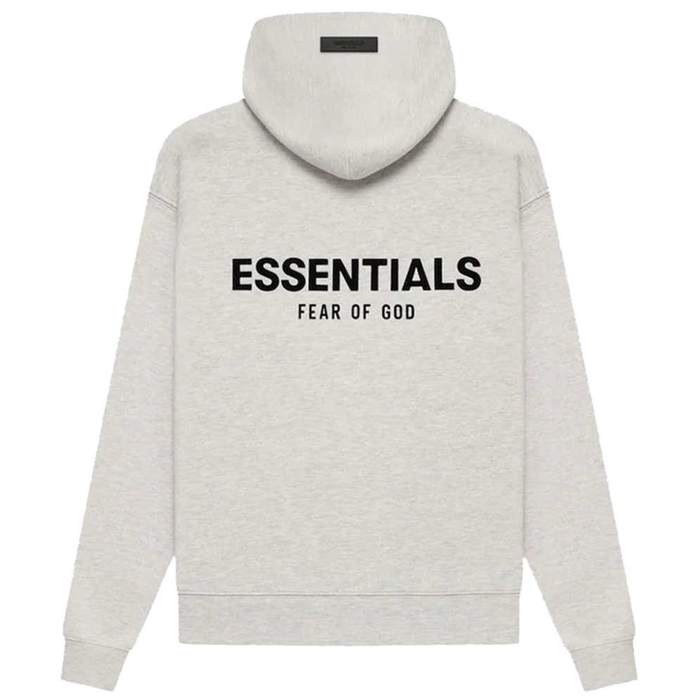 Fear of God ESSENTIALS Logo Hoodie Light Oatmeal