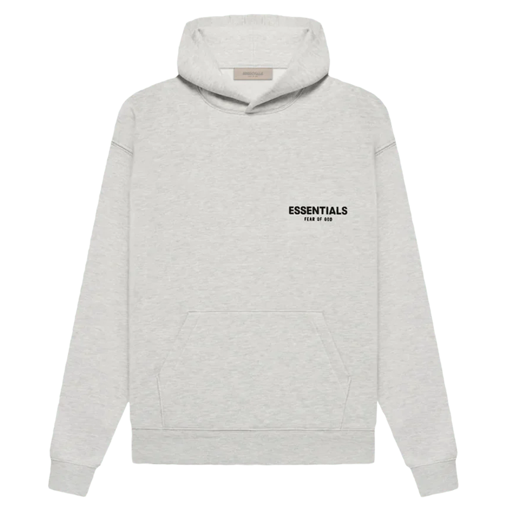 Fear of God ESSENTIALS Logo Hoodie Light Oatmeal