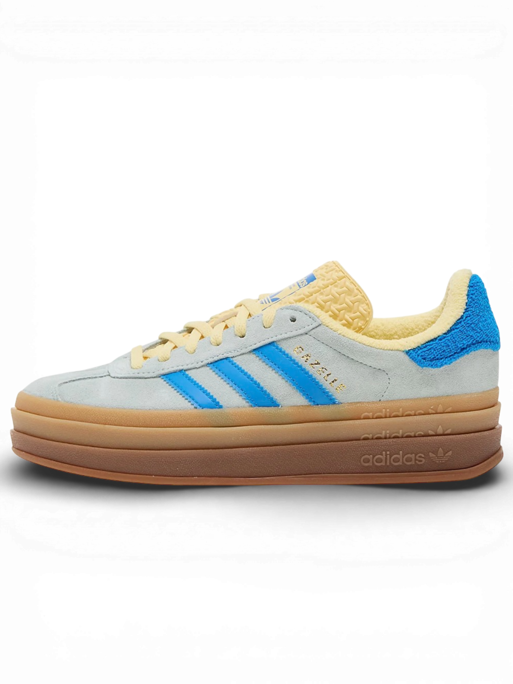 Adidas Gazelle Bold Almost Blue Yellow (Women's)