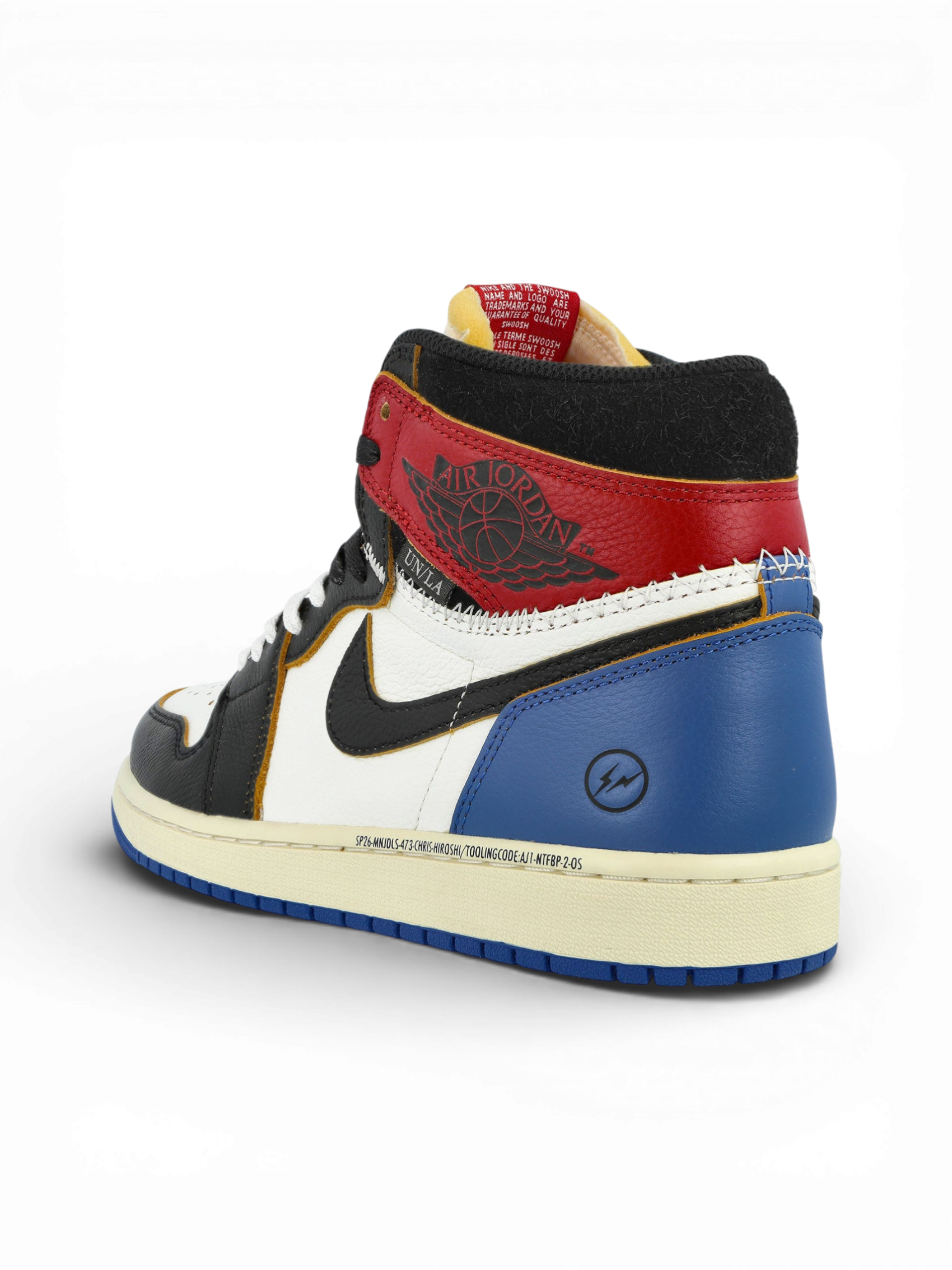 Jordan 1 Retro High OG SP Fragment x Union LA Varsity Red Sport Royal