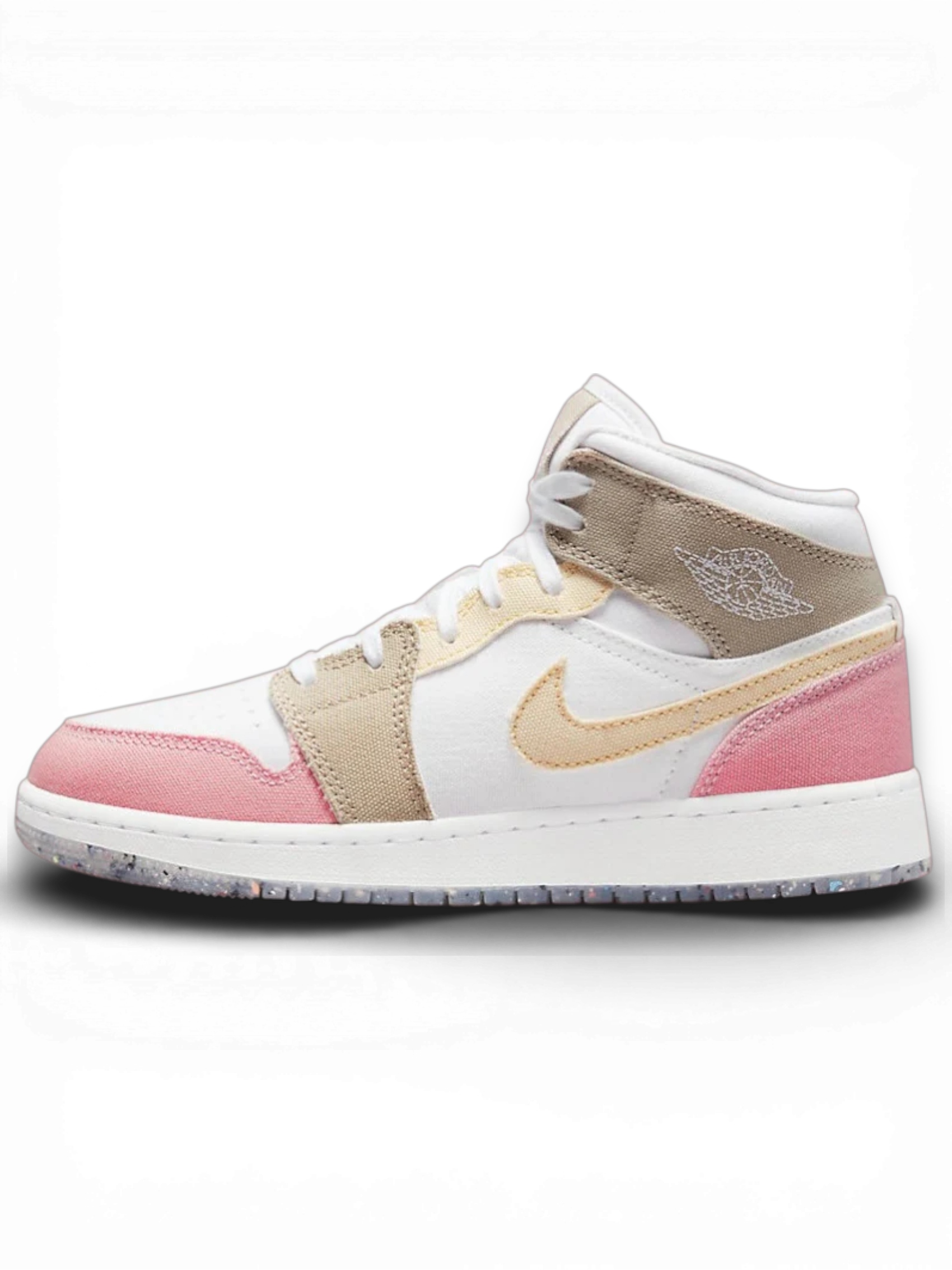 Jordan 1 Mid SE Pastel Vivid Green Grind (GS)