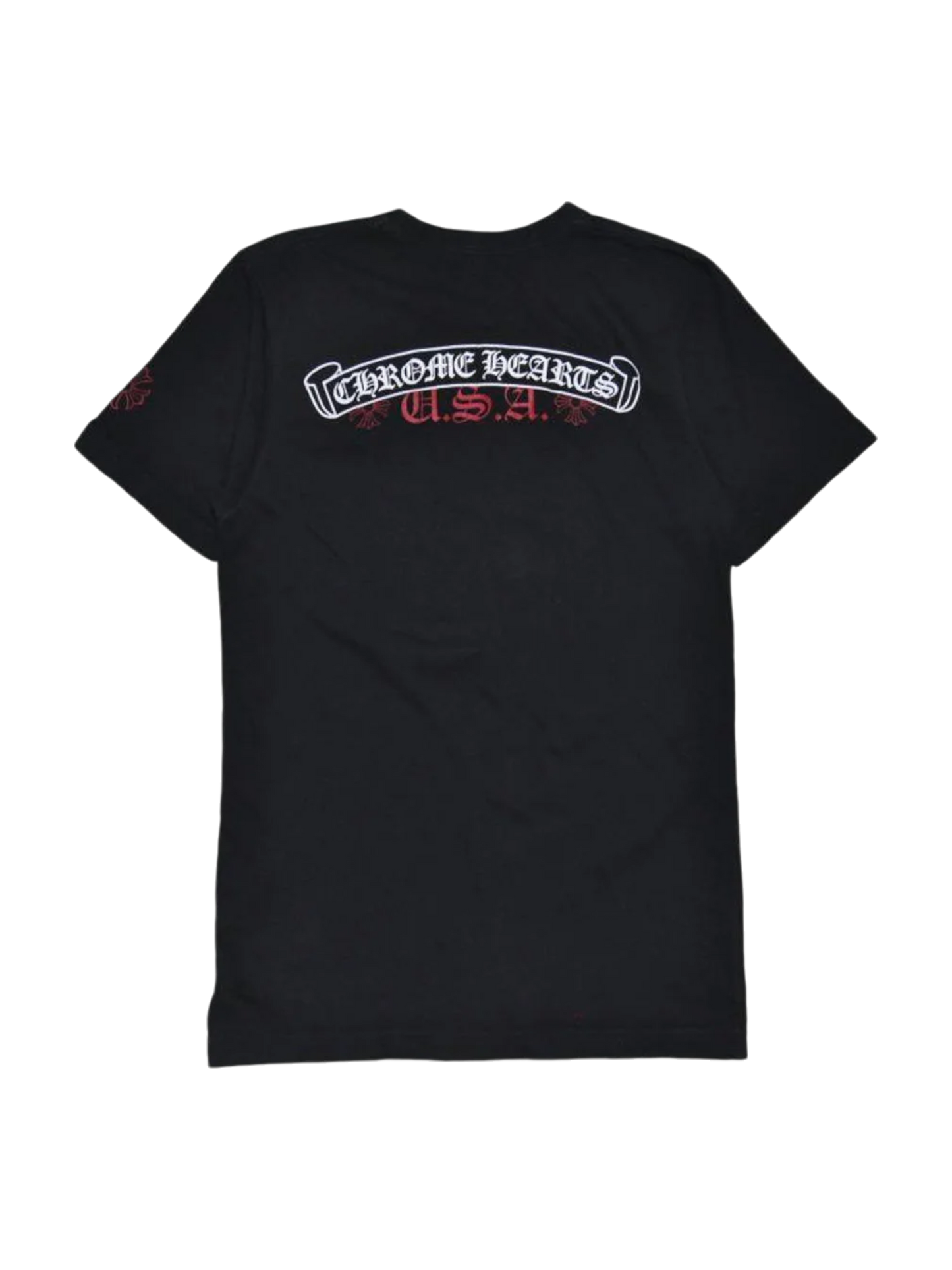 Chrome Hearts USA Scroll Logo Pocket T-Shirt