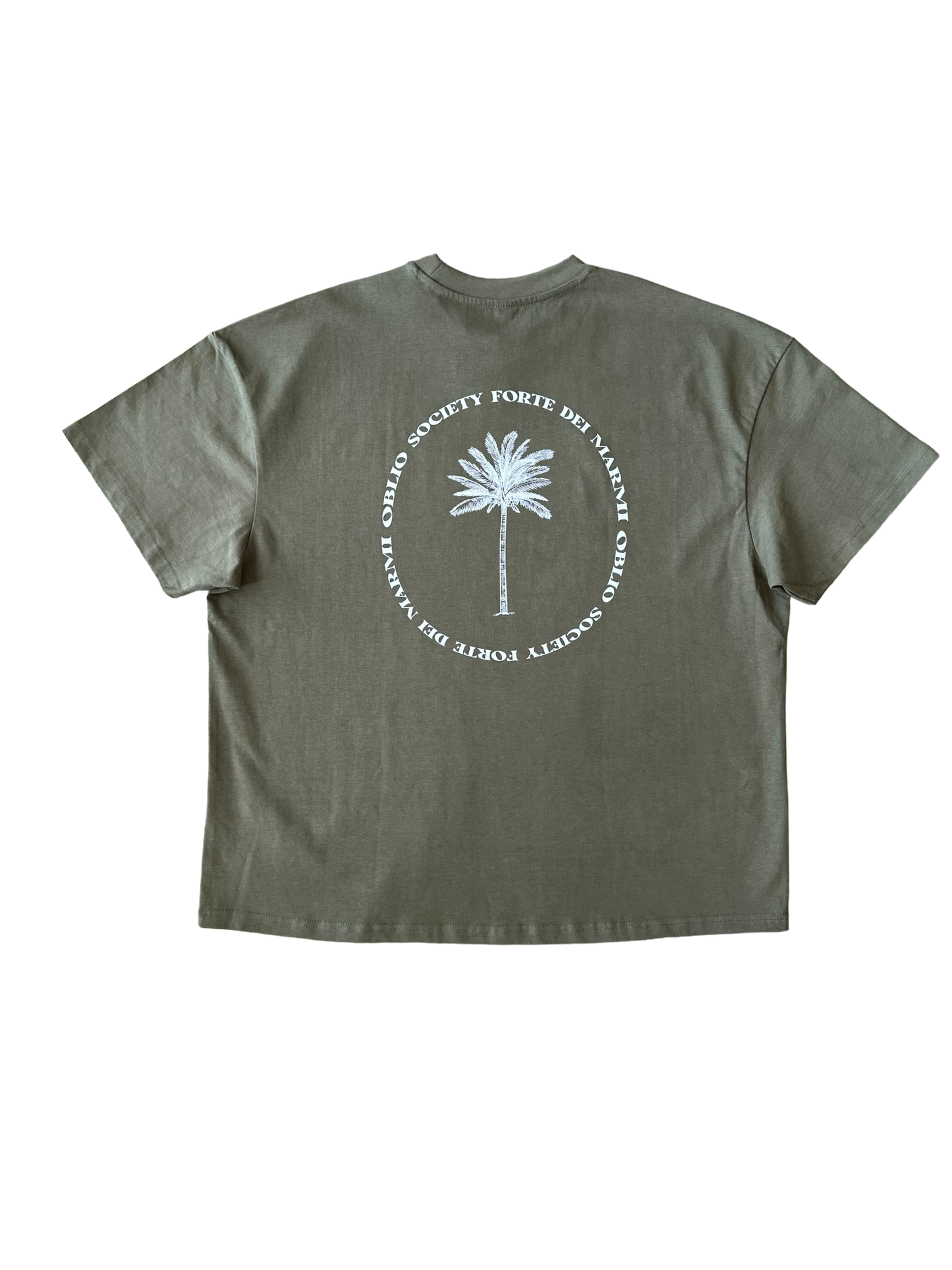 Forte dei Marmi FDM round Olive Palm tee