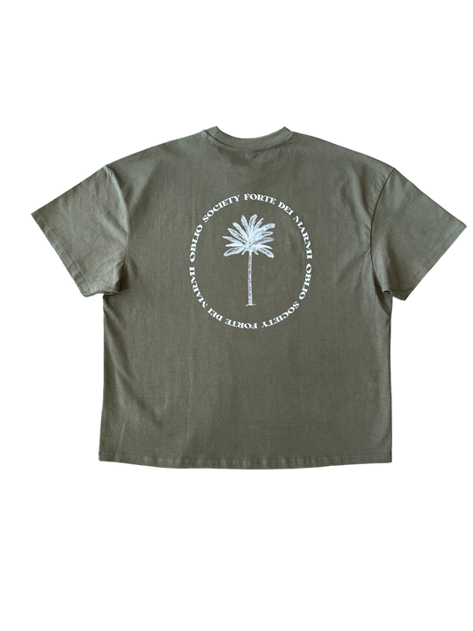 Forte dei Marmi FDM round Olive Palm tee