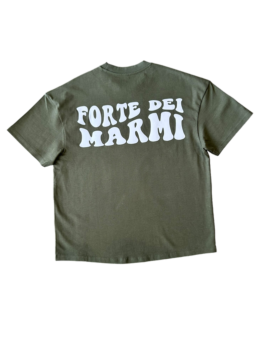 Forte dei Marmi FDM Olive wavy tee