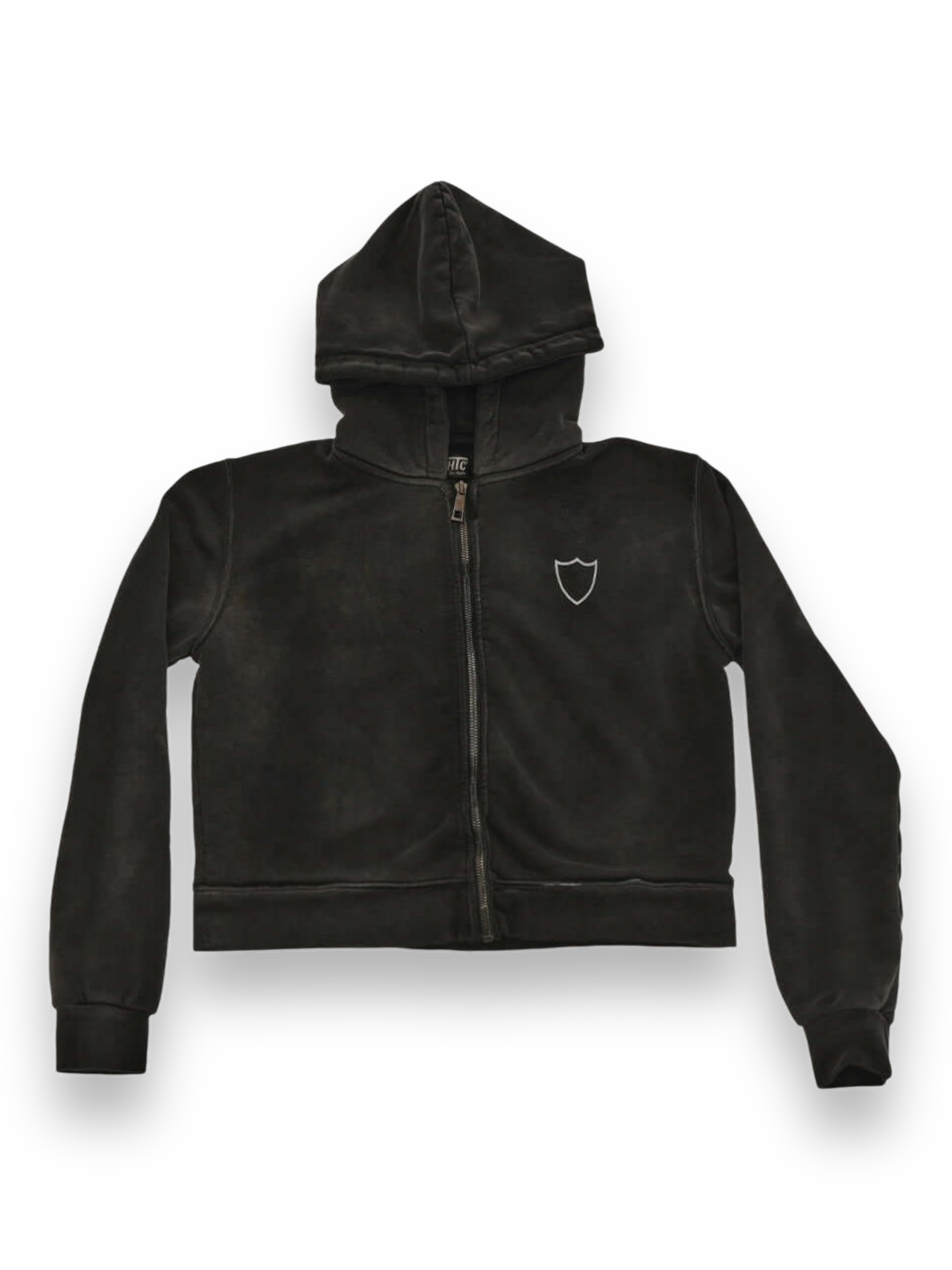 HOLLYWOOD T.C WOMAN ZIP HOODIE BLACK
