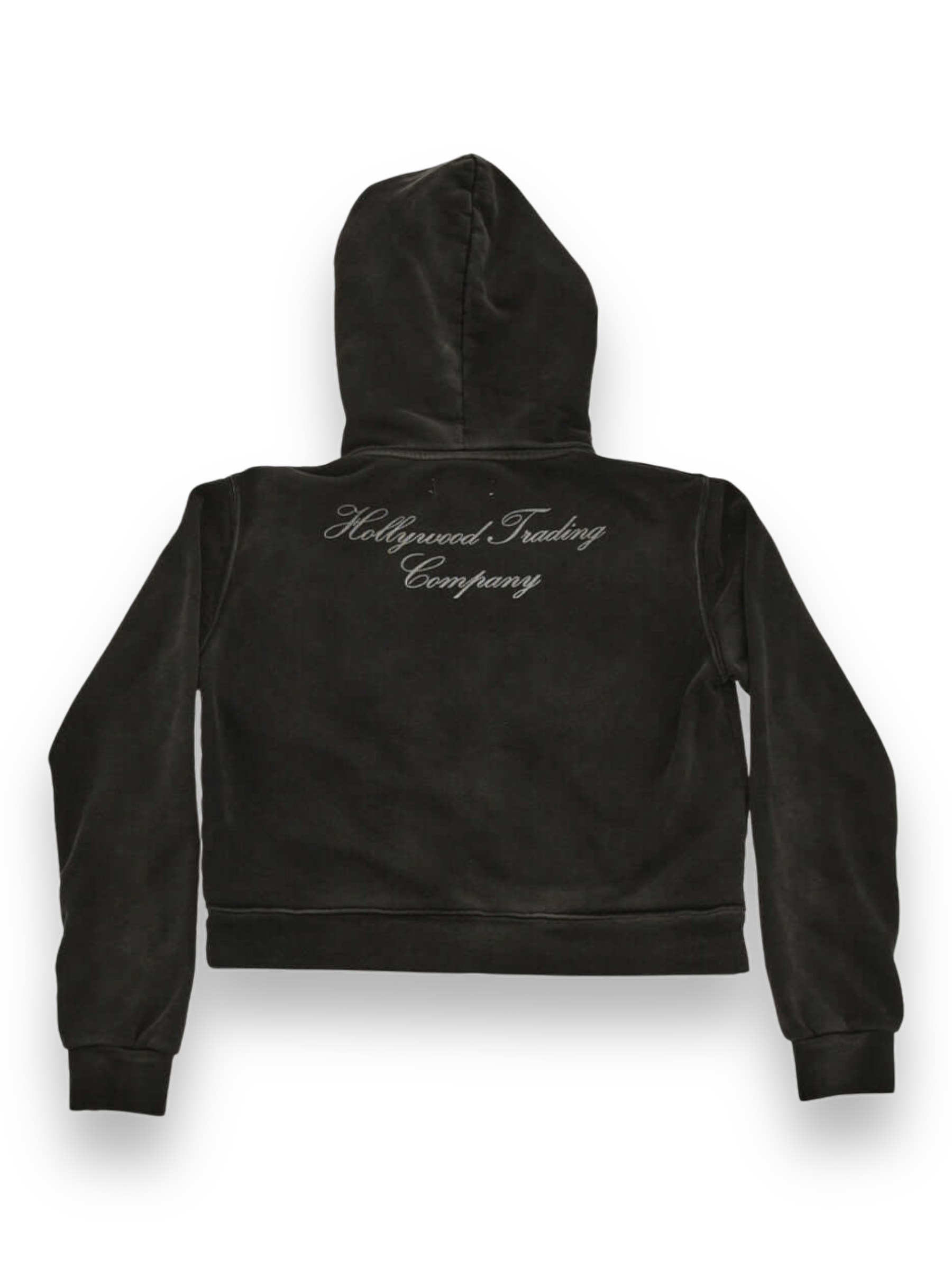 HOLLYWOOD T.C WOMAN ZIP HOODIE BLACK