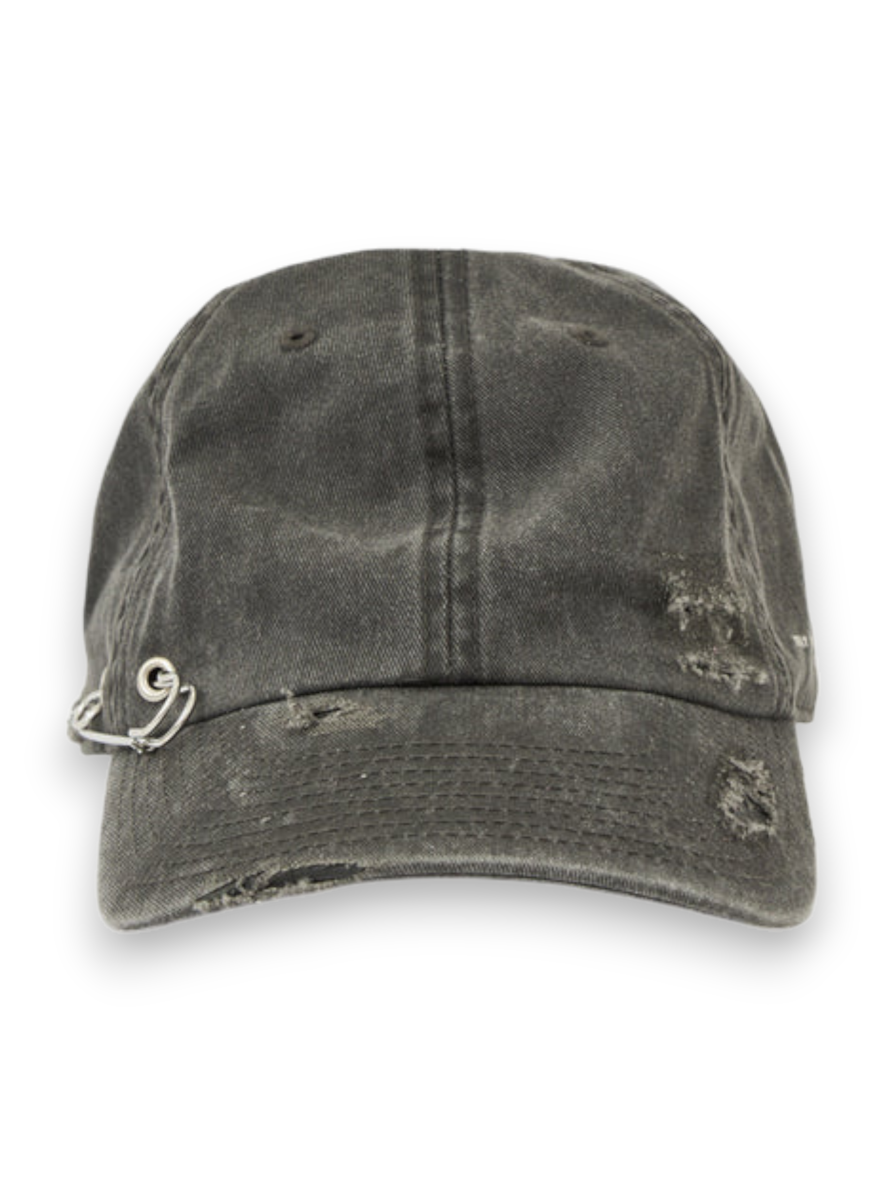 STAY HUMAN ON EARTH DESTROYED CAP BLACK