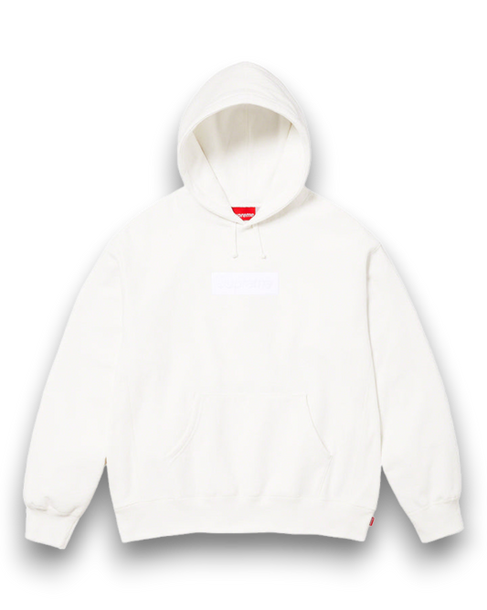 Supreme Box Logo Hooded Sweatshirt white