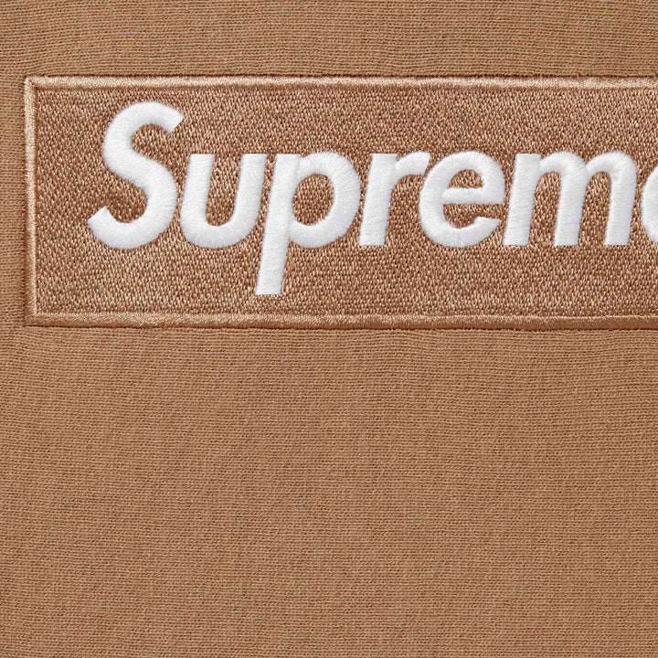 Supreme Box Logo Hooded Sweatshirt Dark Sand – OBLIO Shop