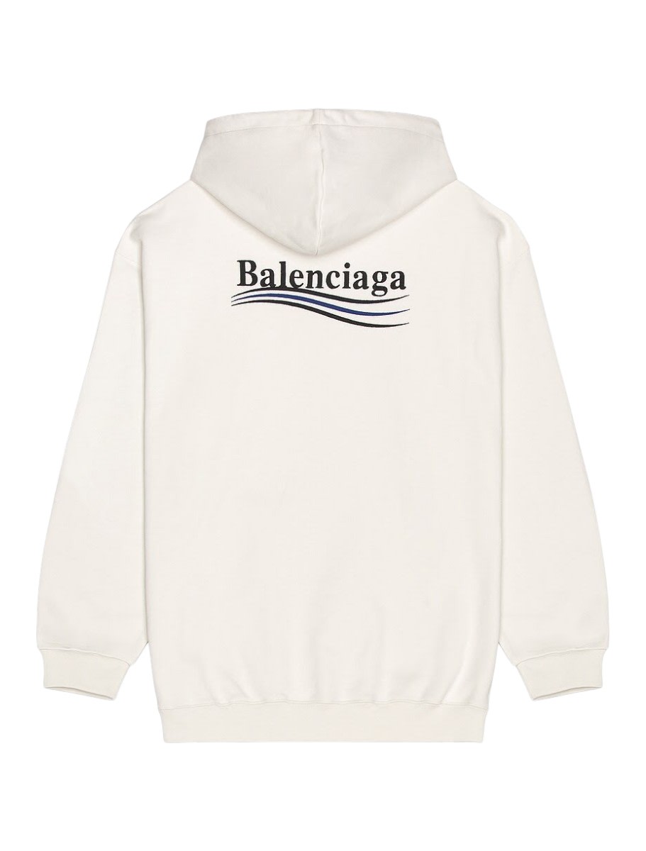 Balenciaga Hoodie Logo Dirty White